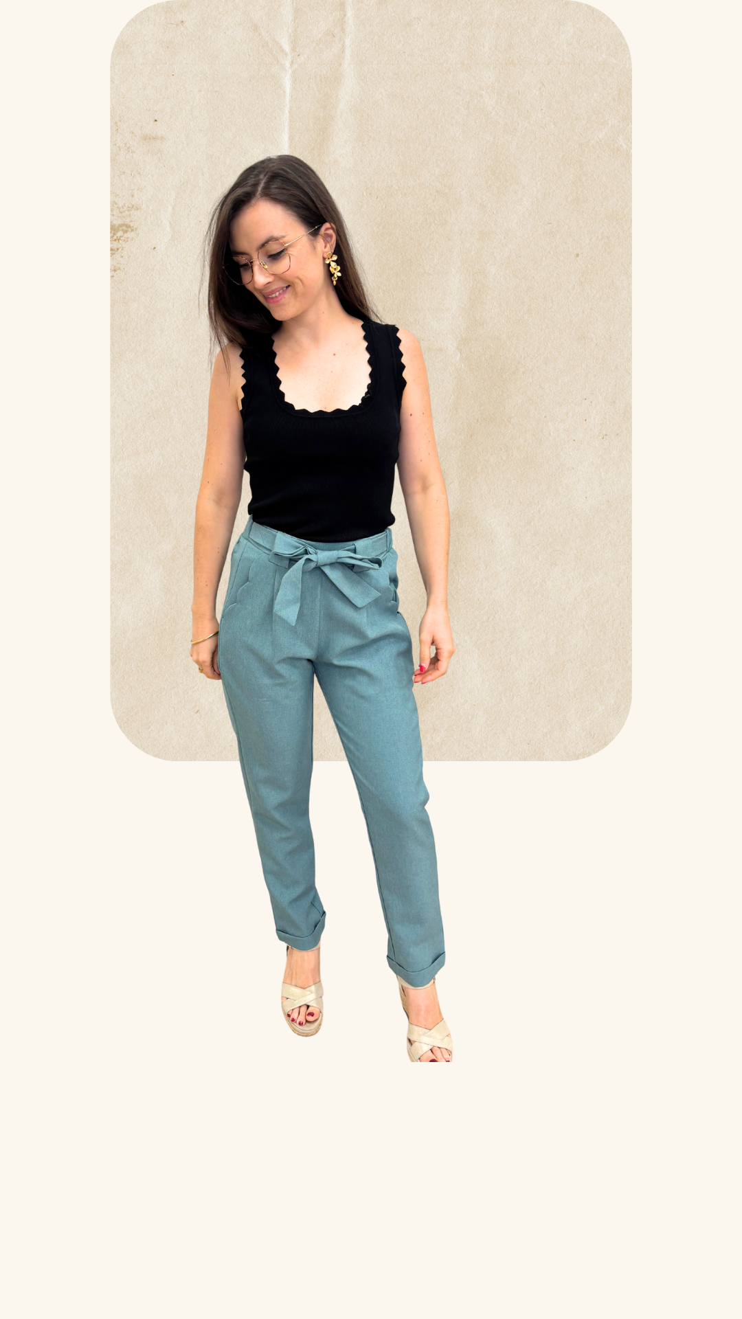 Pantalon Gabriel bleu