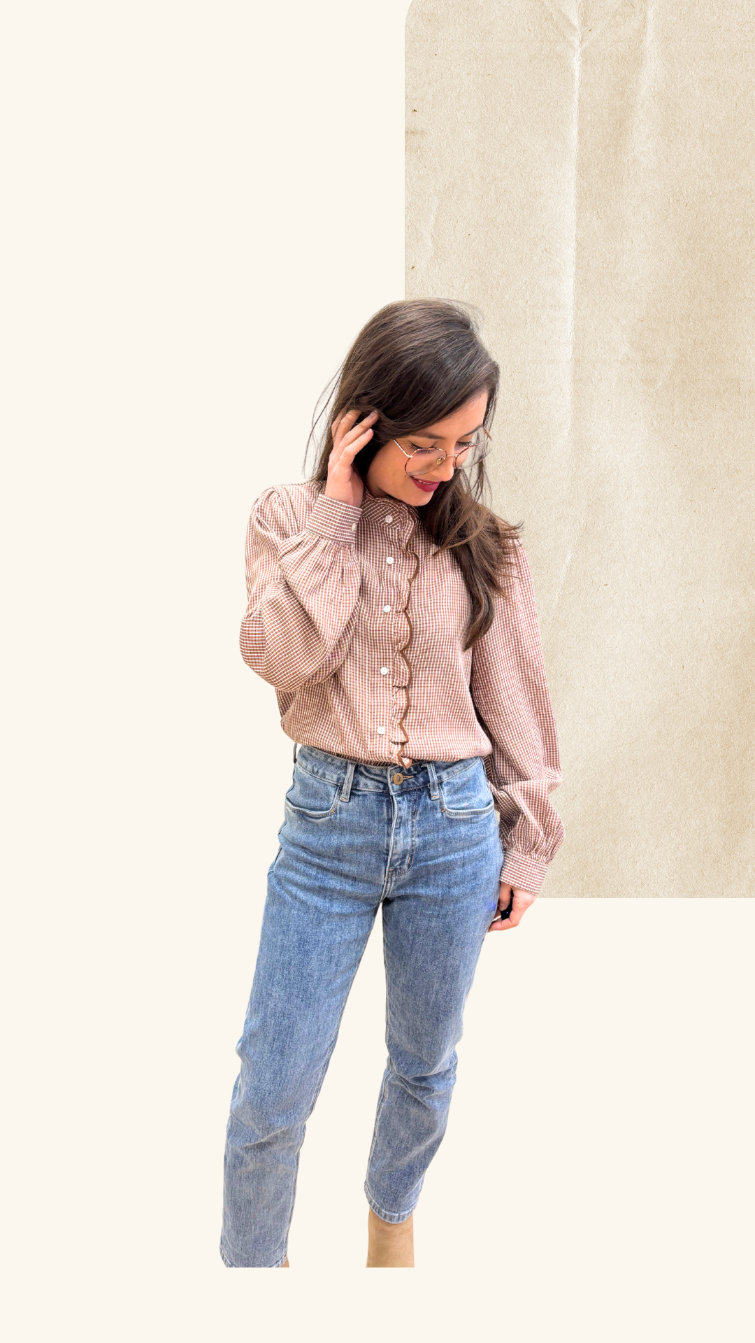 Chemise Naomie noisette