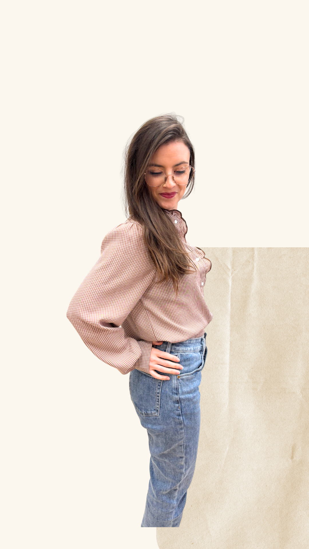 Chemise Naomie noisette