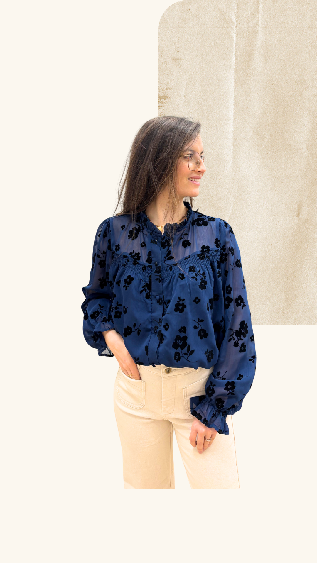 Chemise Apolline bleu