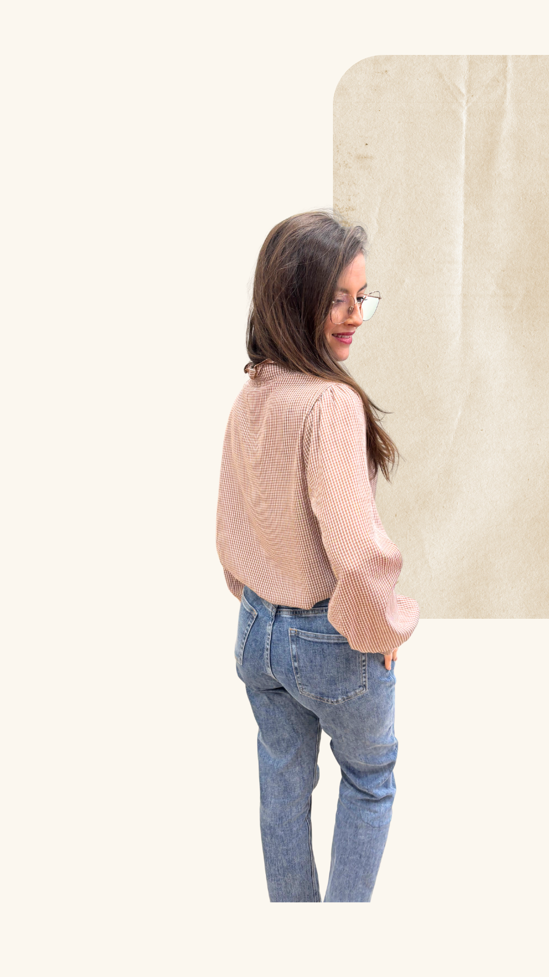 Chemise Naomie noisette