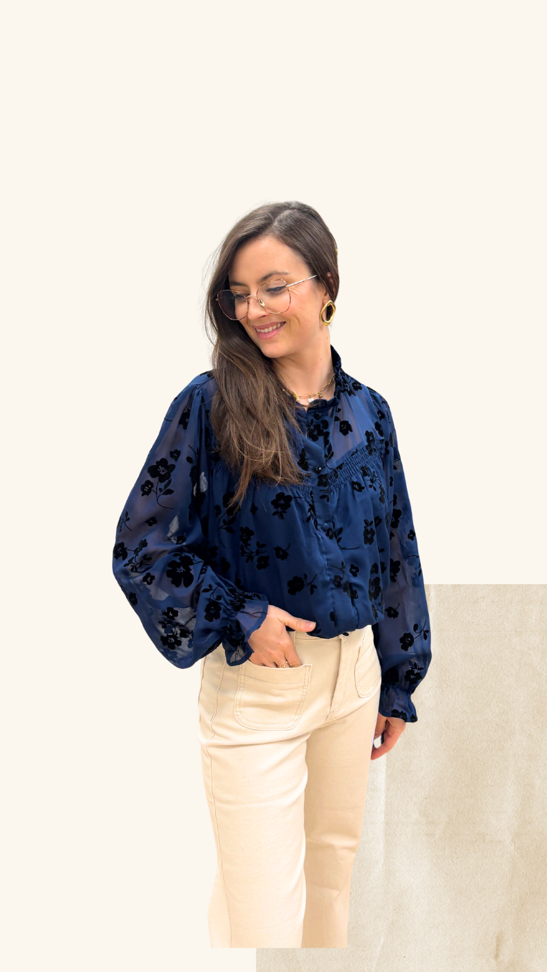 Chemise Apolline bleu