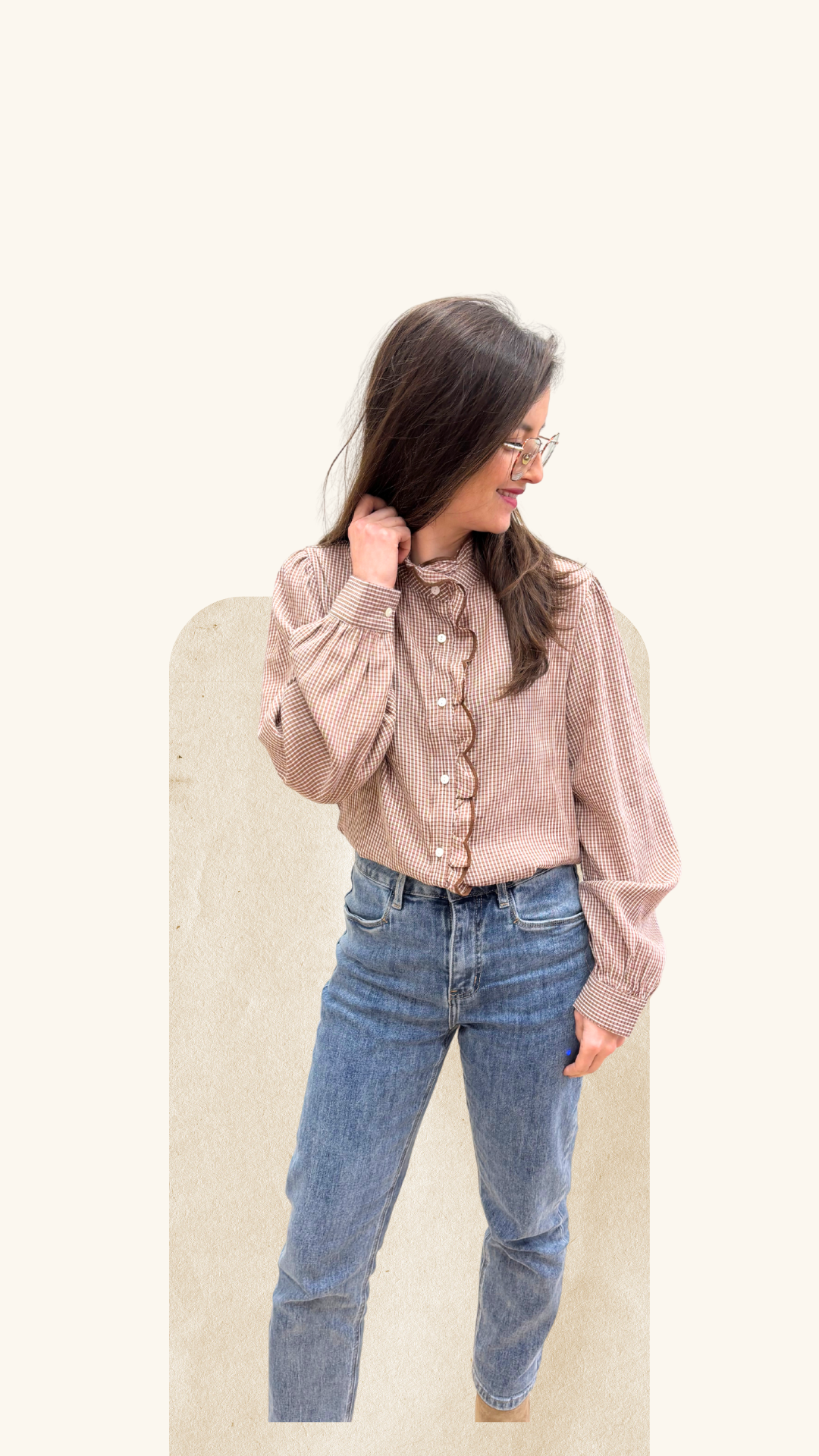 Chemise Naomie noisette