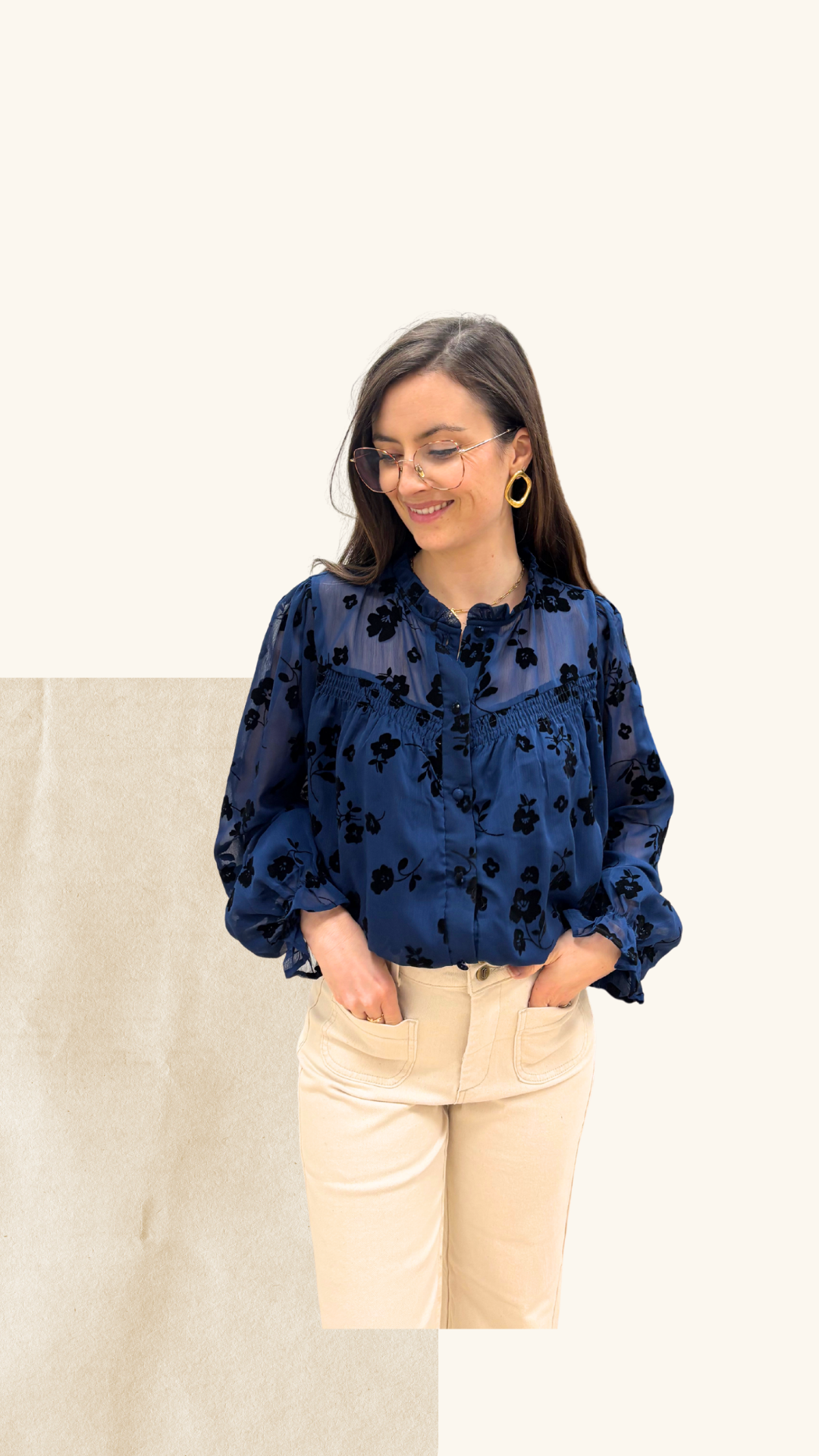 Chemise Apolline bleu