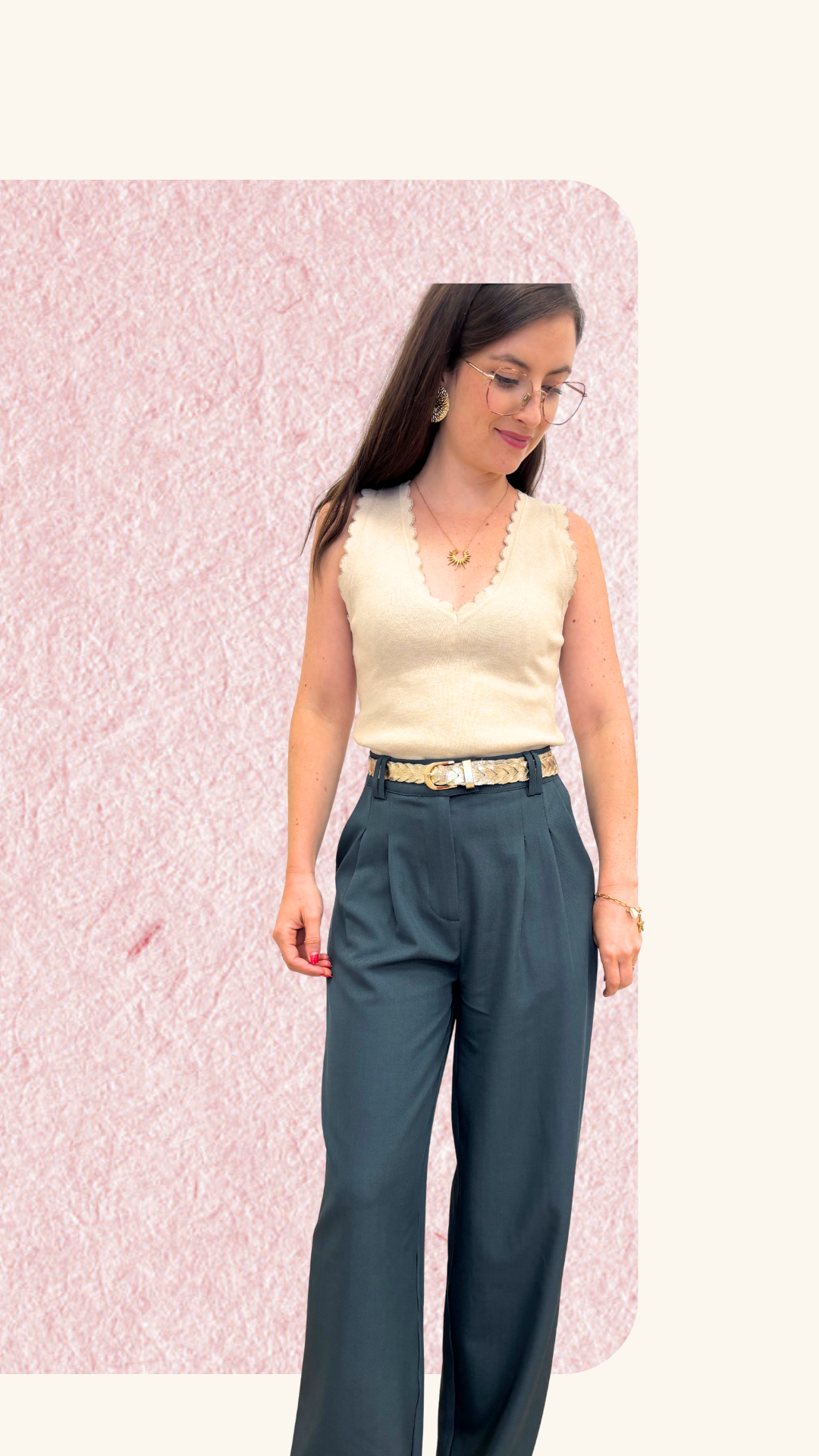 Débardeur Bonnie crème