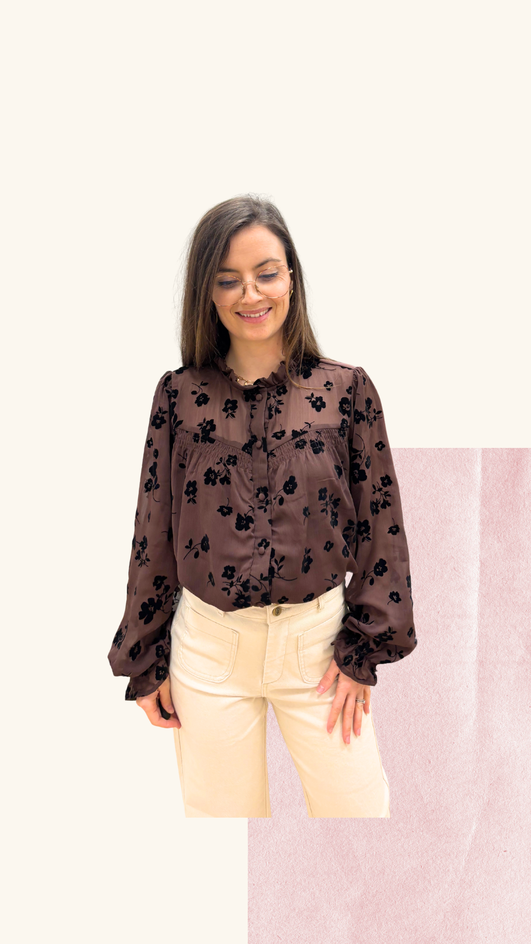 Chemise Apolline chocolat