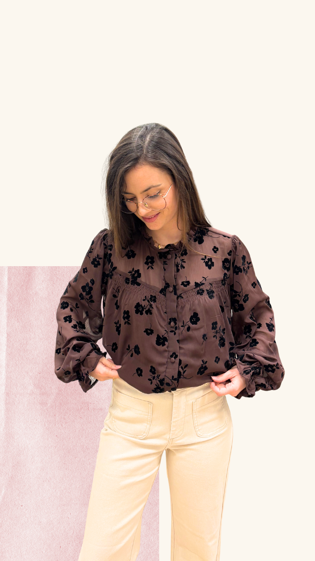 Chemise Apolline chocolat