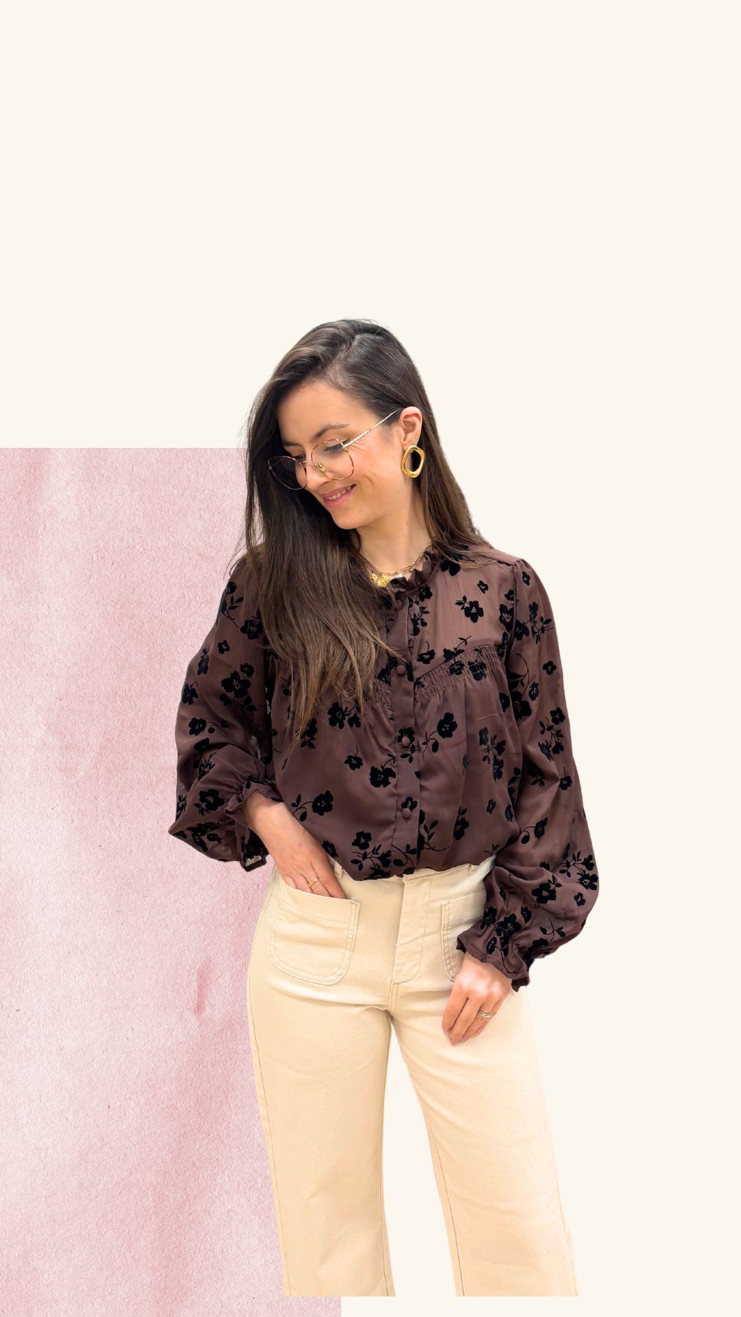 Chemise Apolline chocolat