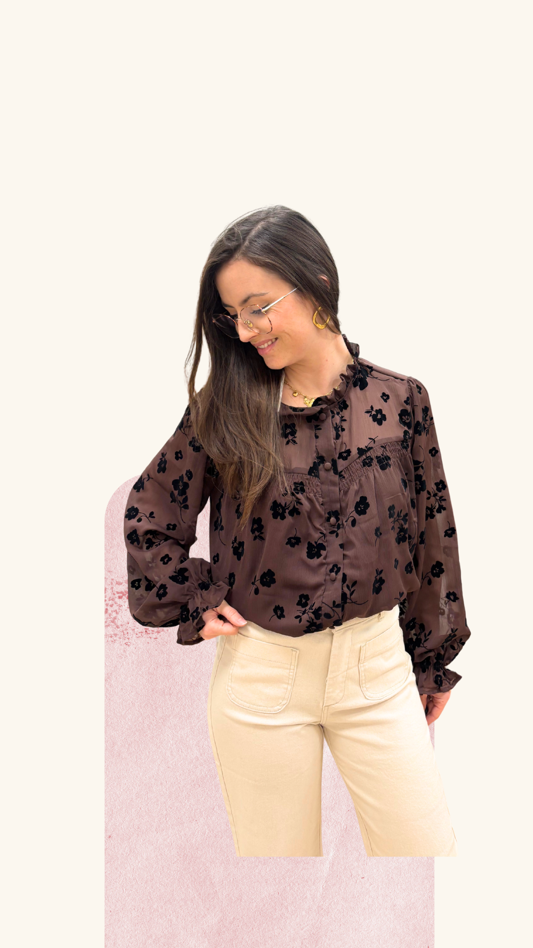 Chemise Apolline chocolat