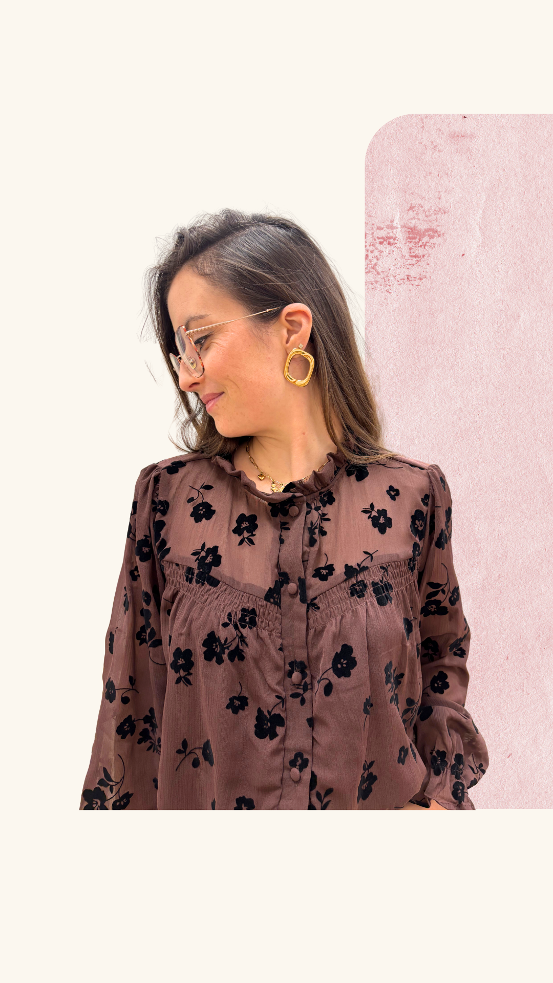 Chemise Apolline chocolat