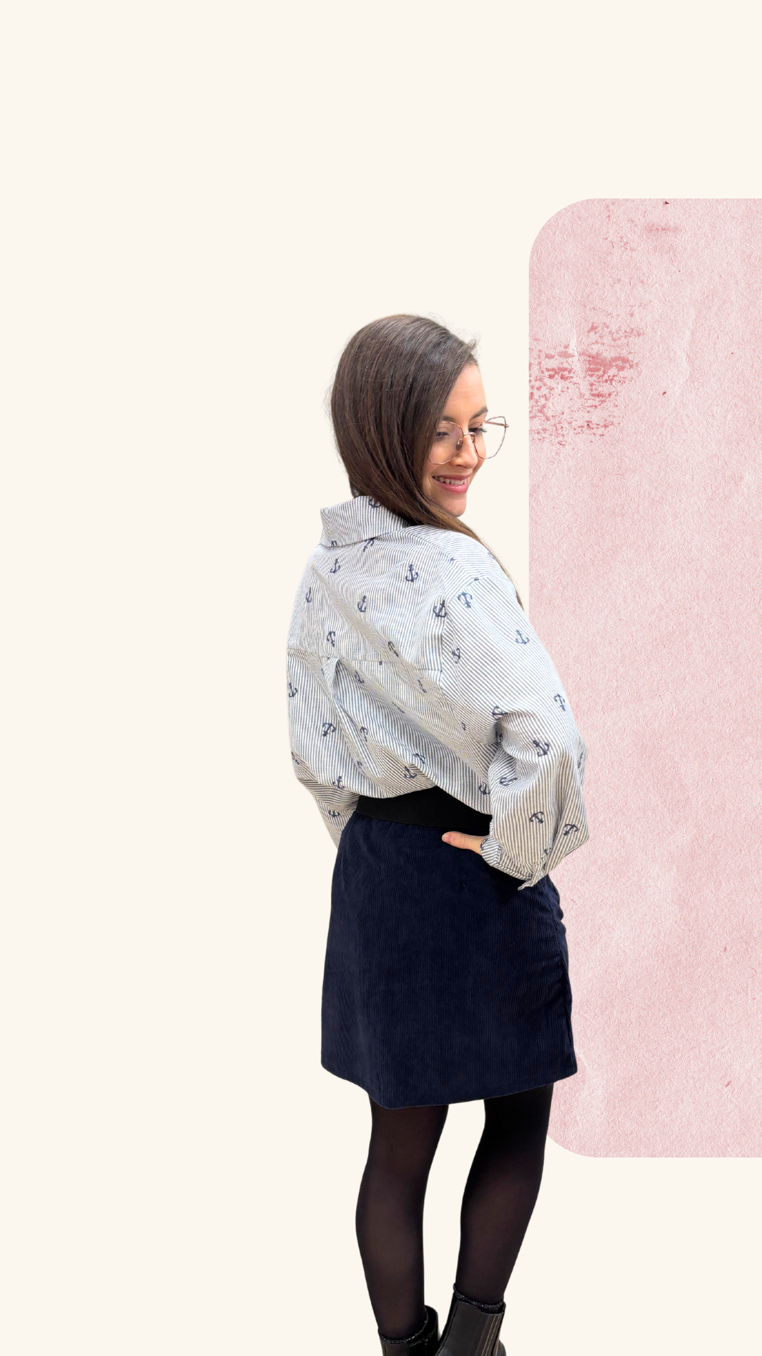 Chemise Bertille marine