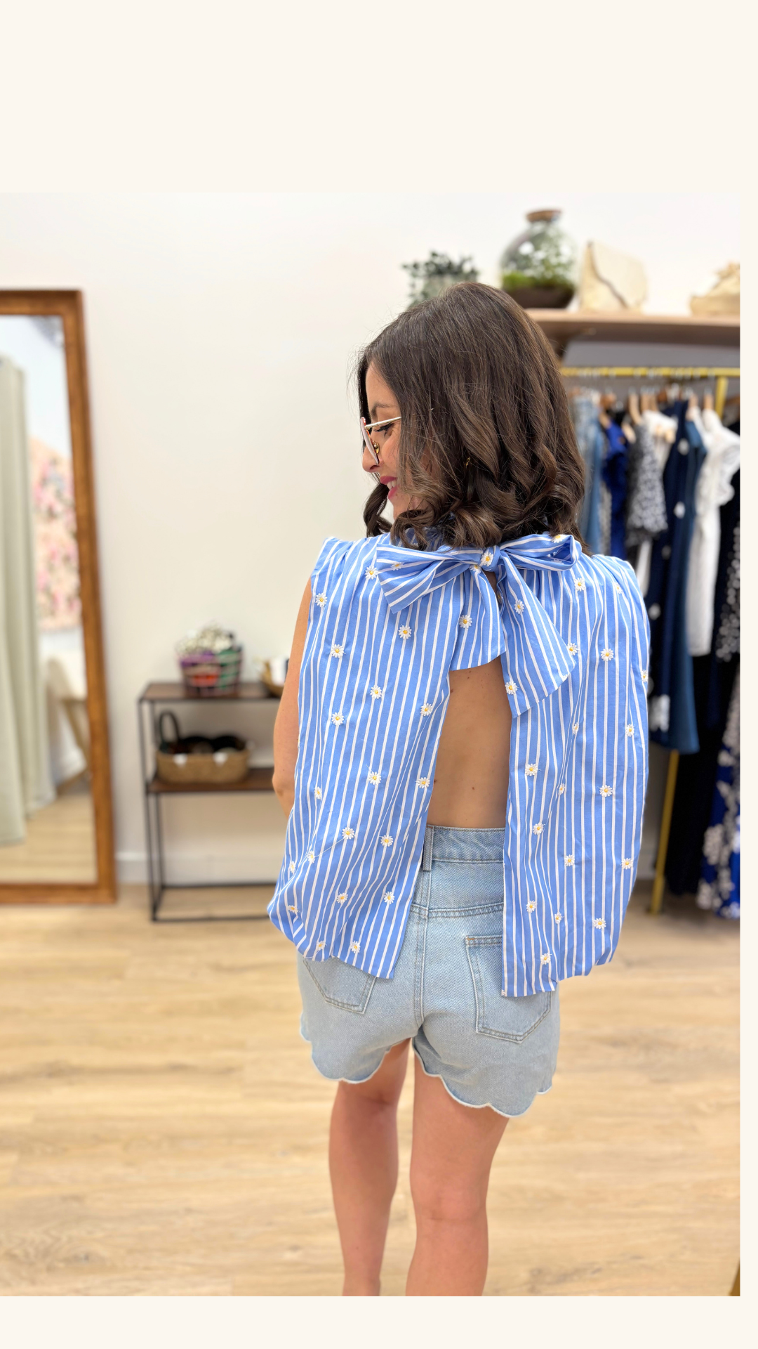 Blouse Emilie bleue