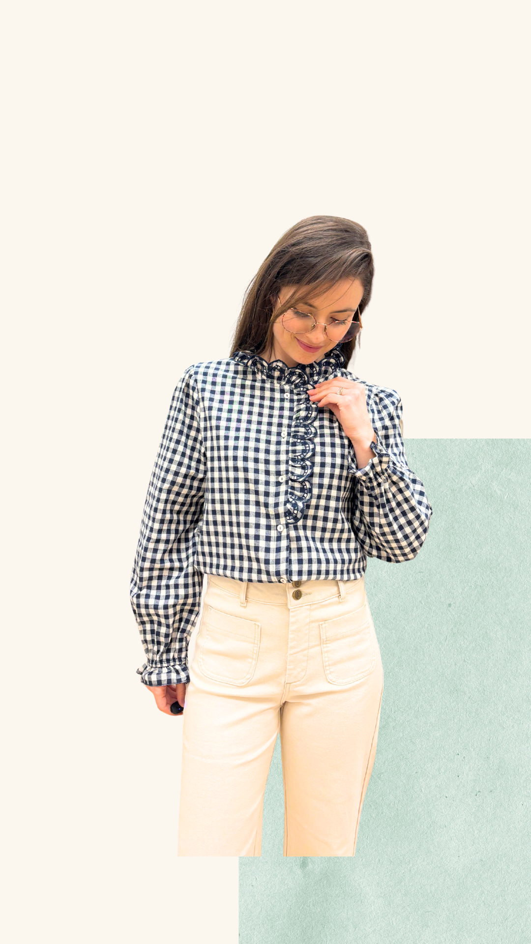 Chemise Floriane marine