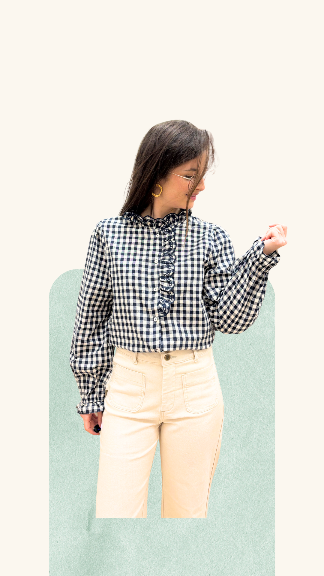 Chemise Floriane marine