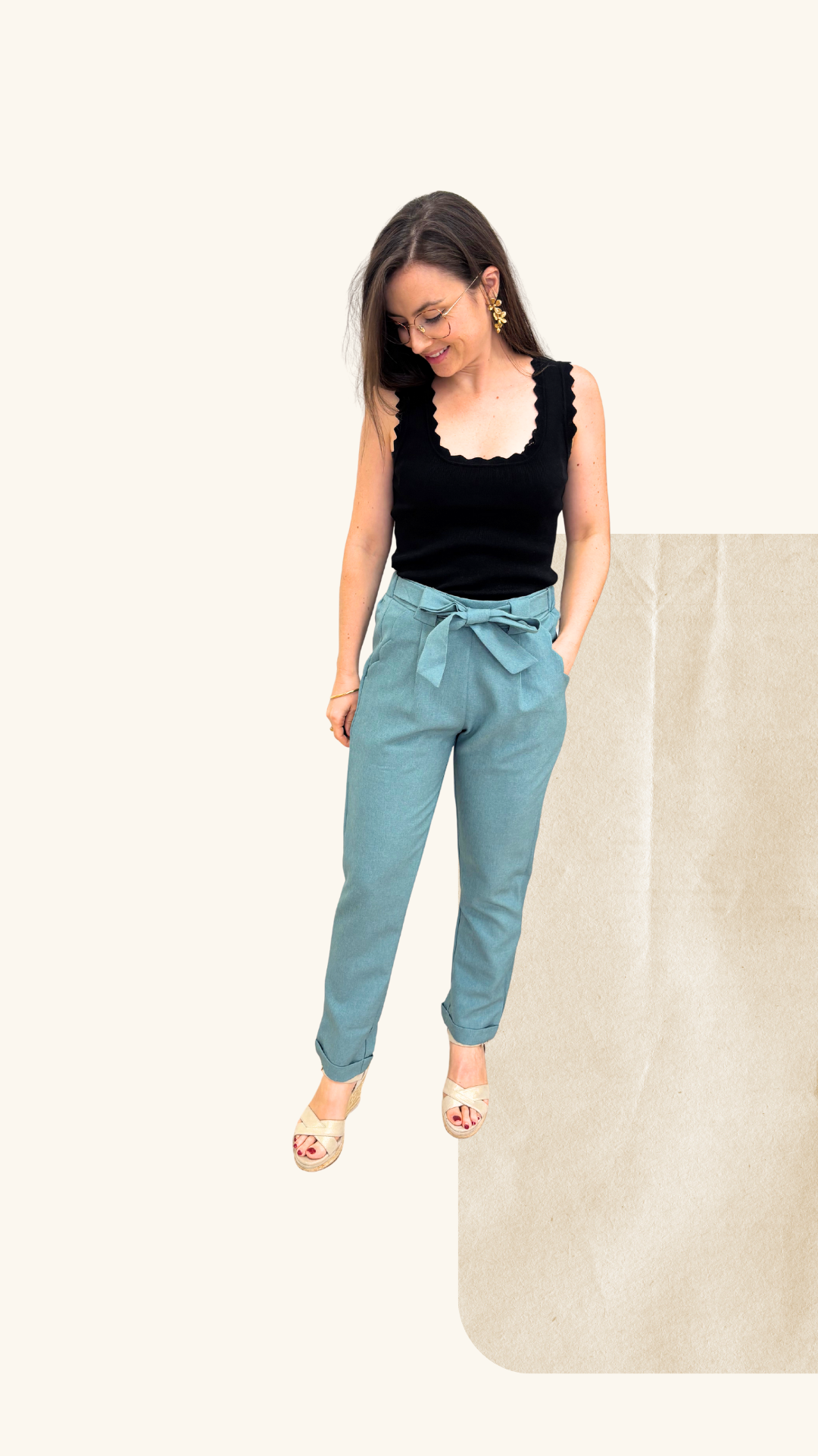 Pantalon Gabriel bleu