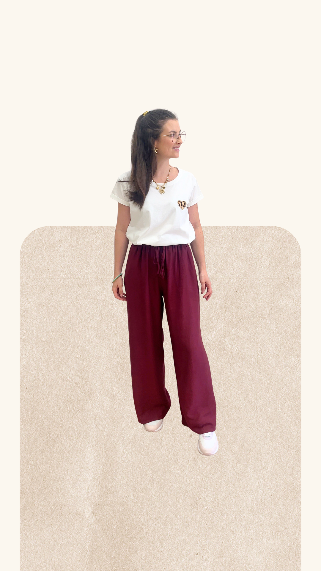 Pantalon Alex bordeaux