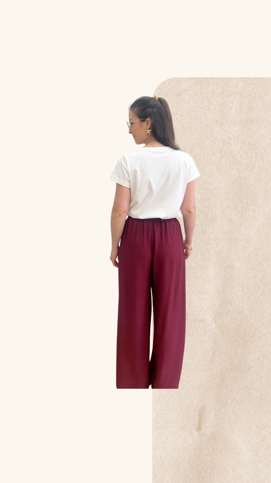 Pantalon Alex bordeaux