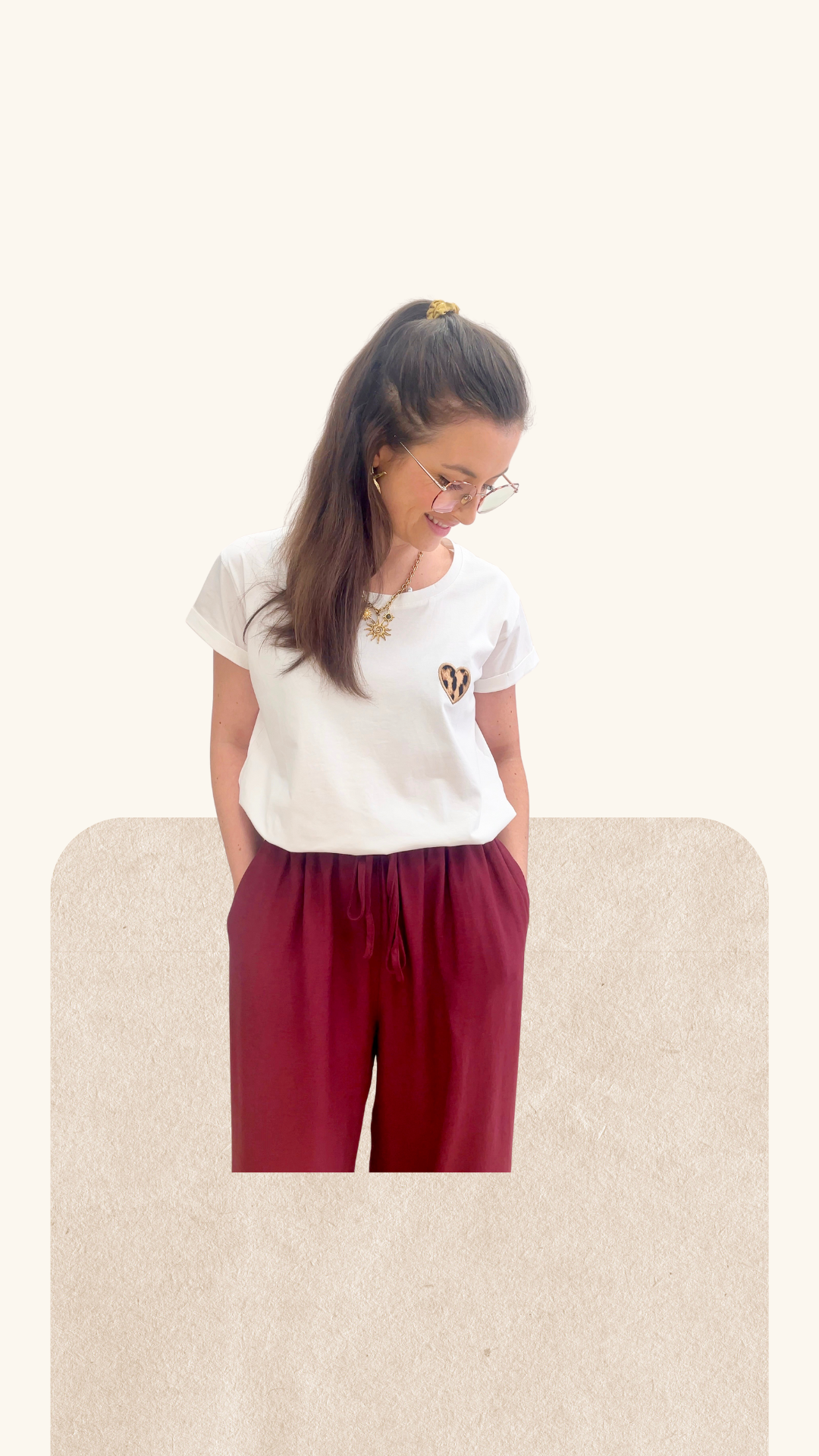 Pantalon Alex bordeaux