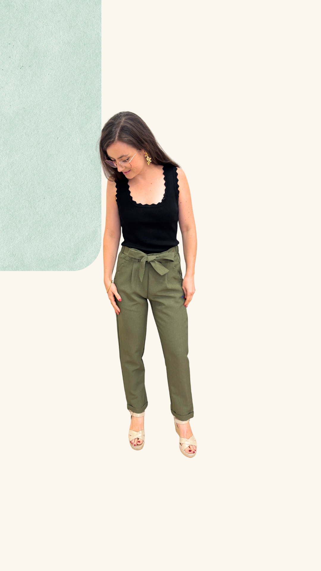 Pantalon Gabriel kaki