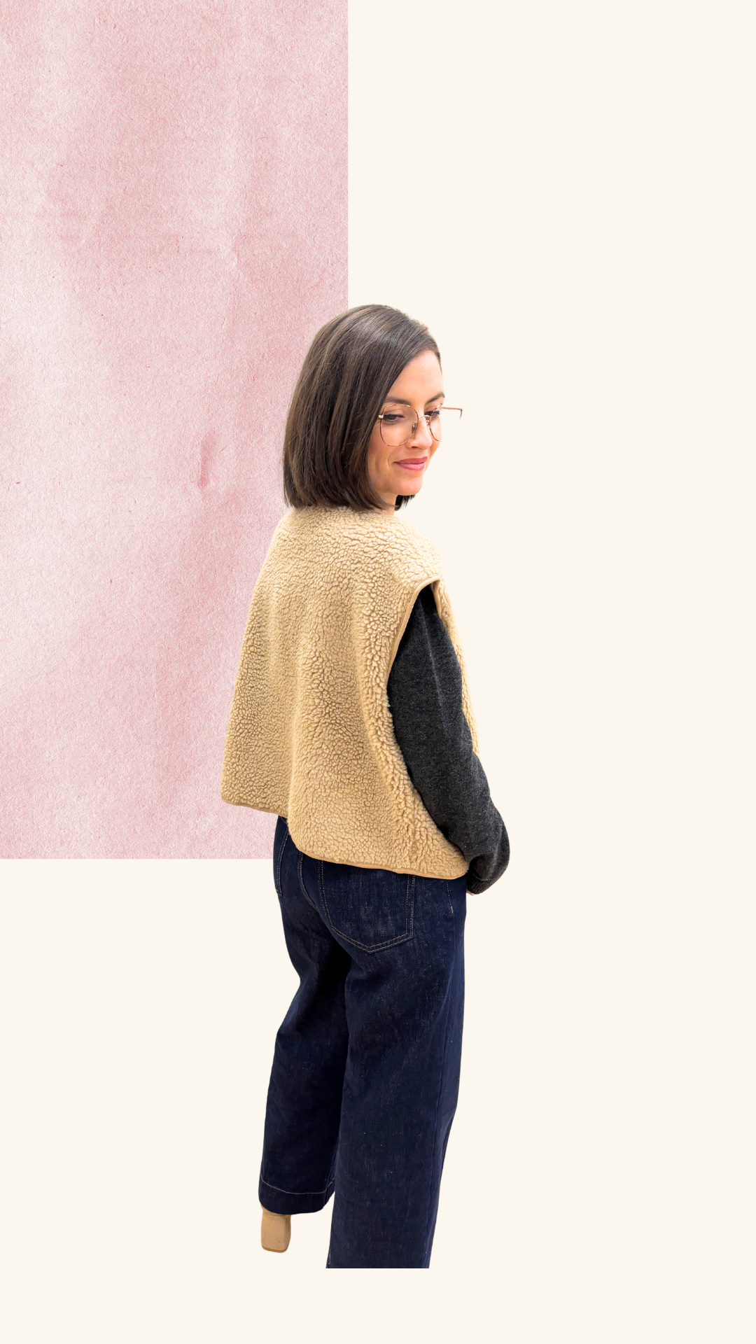 Gilet berger Béryl beige