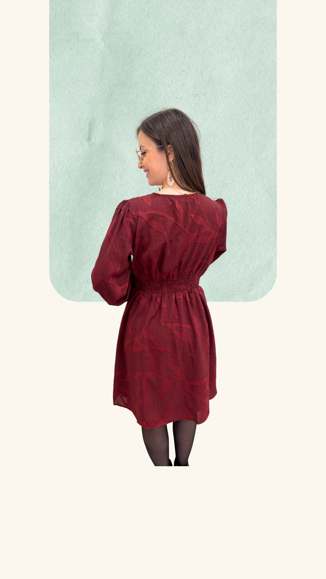 Robe Chloé bordeaux