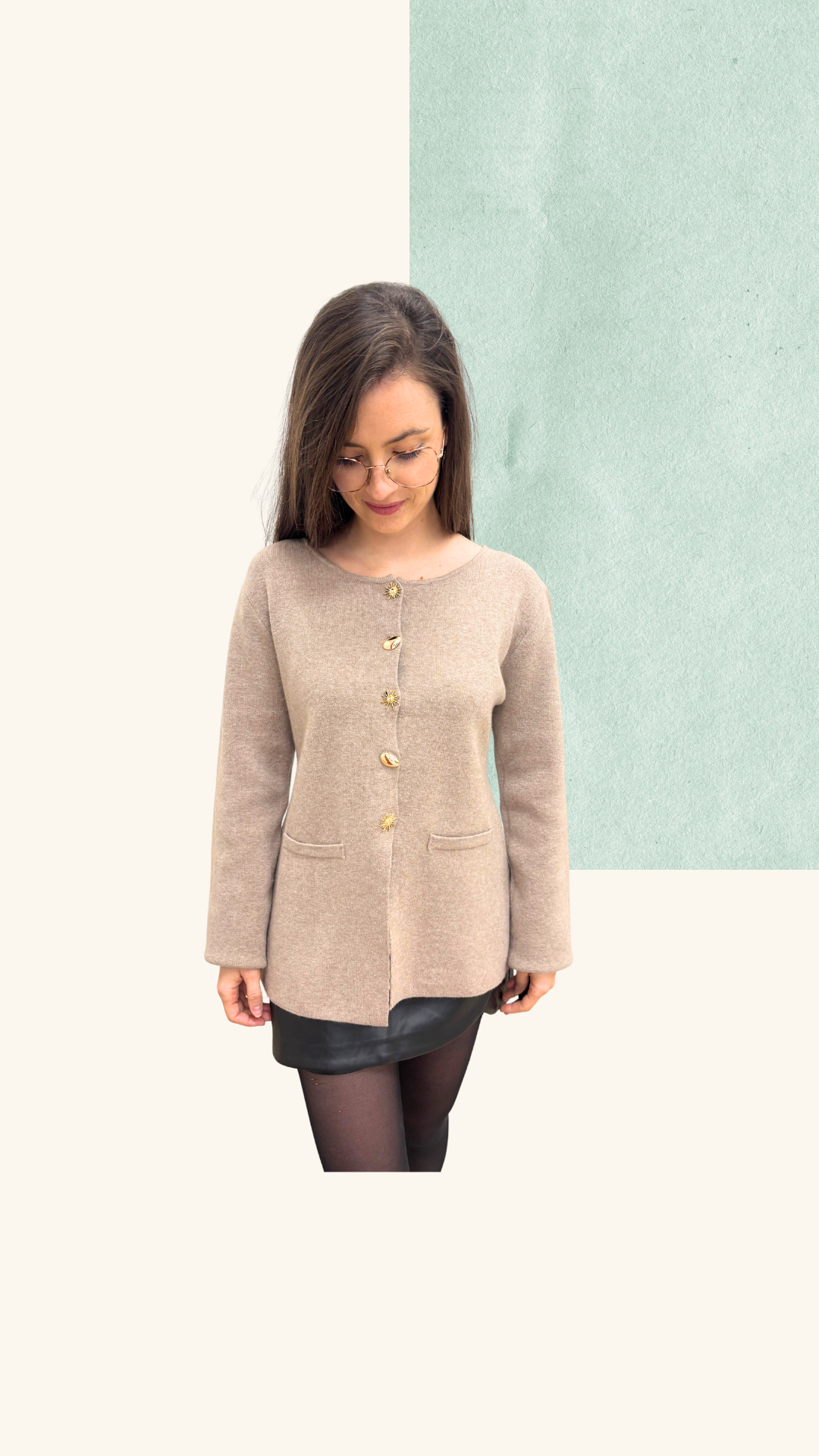 Gilet Céleste taupe