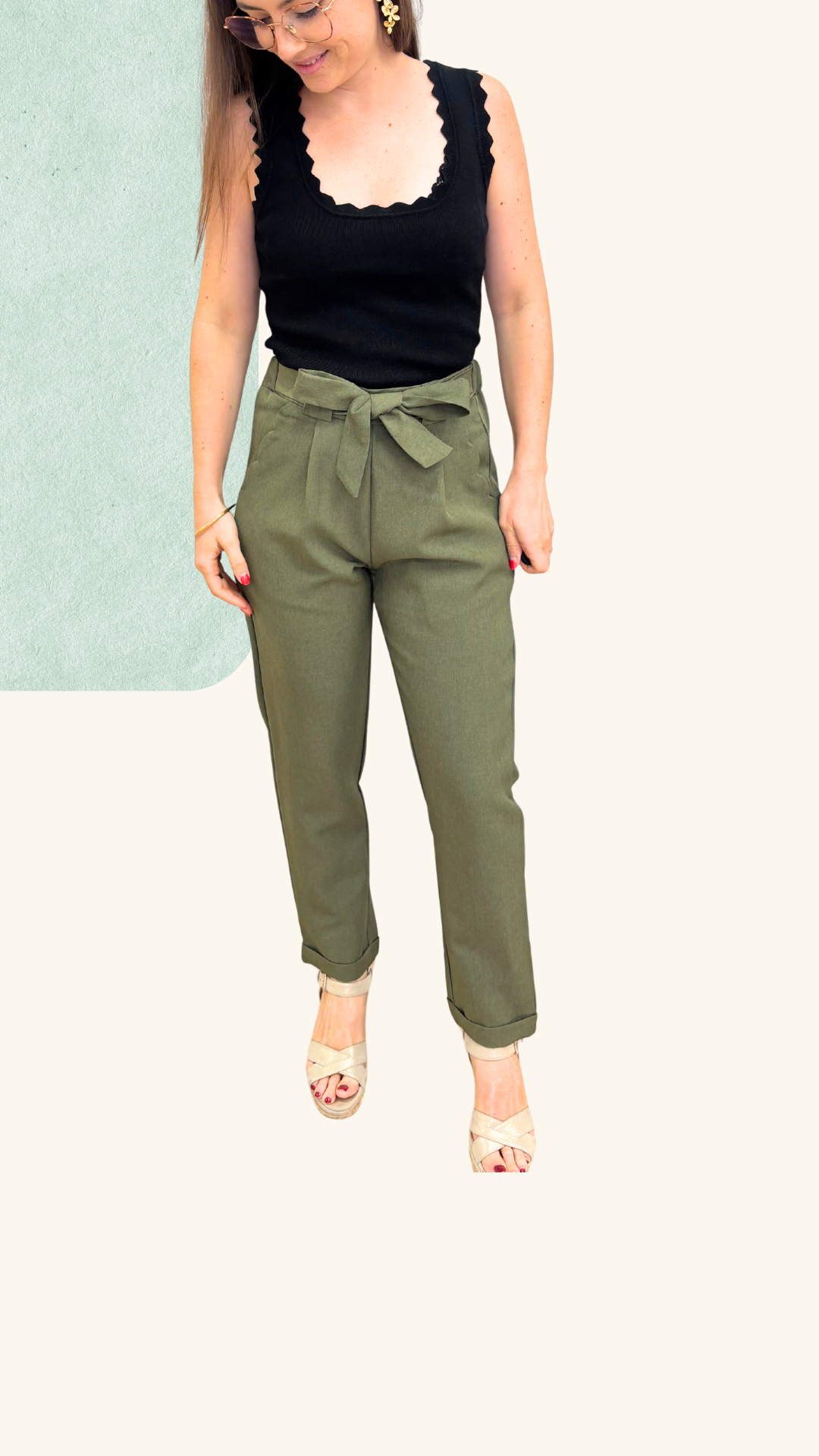 Pantalon Gabriel kaki