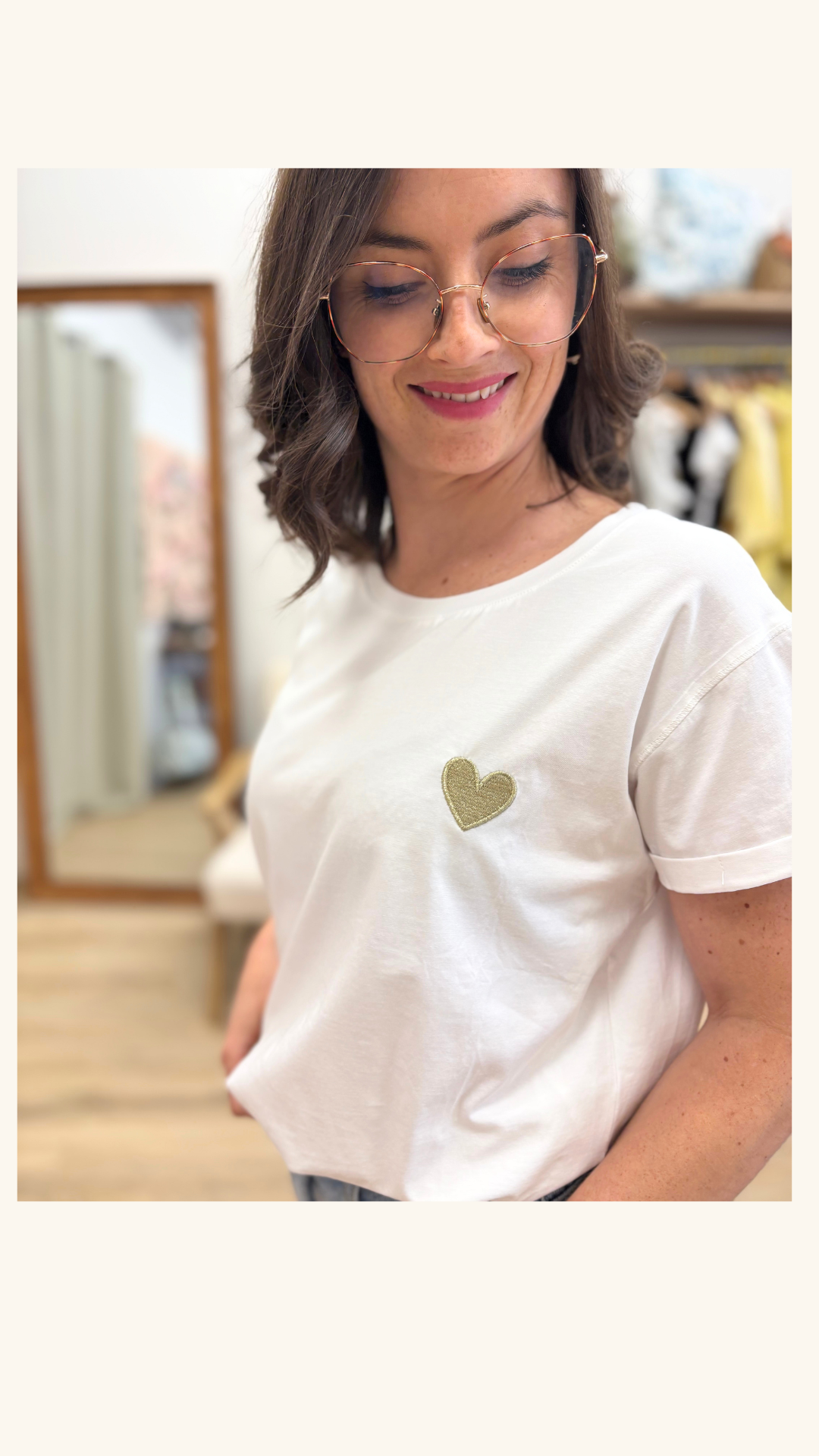 T-shirt Coline doré