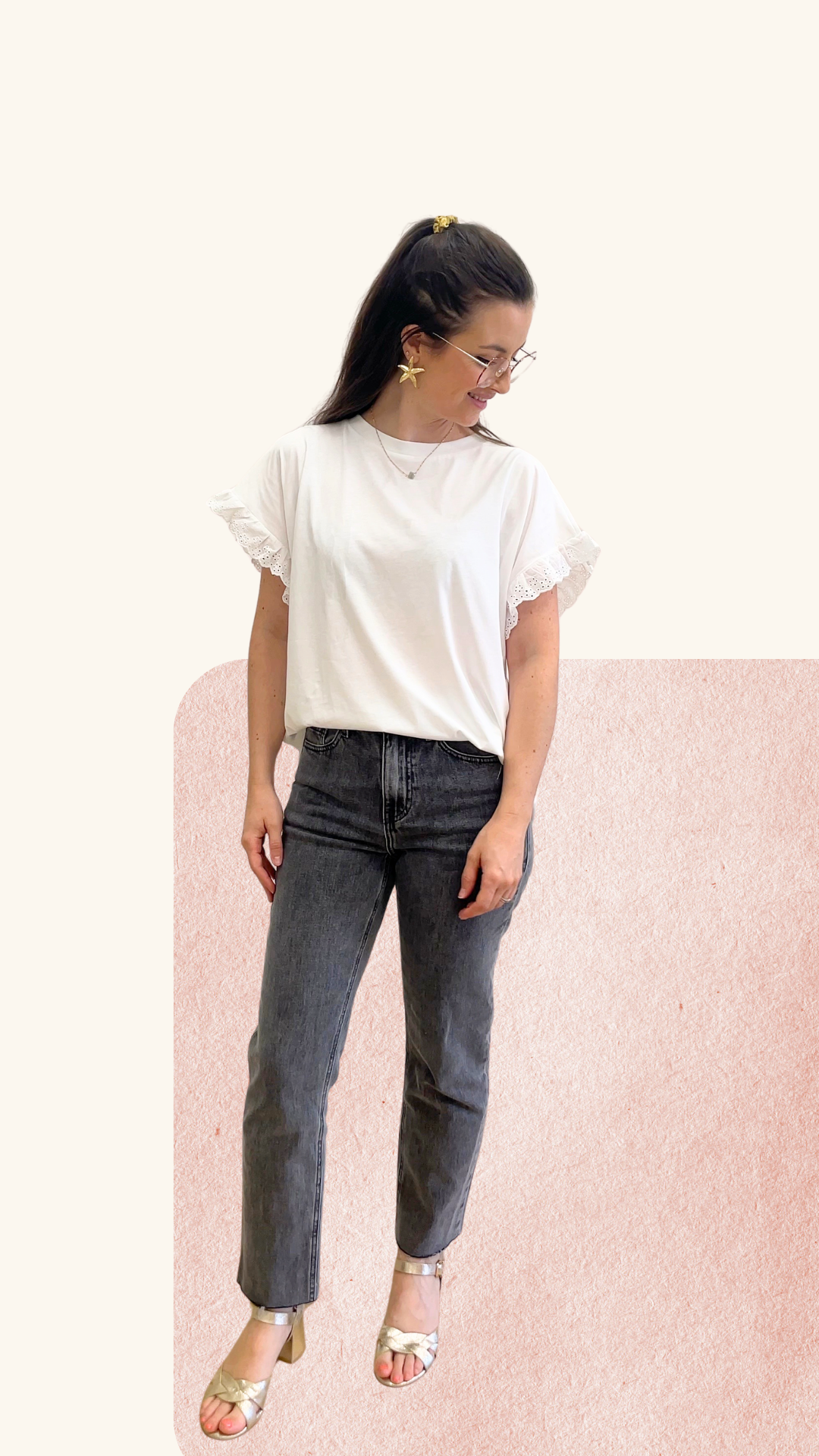 T-shirt Agathe blanc