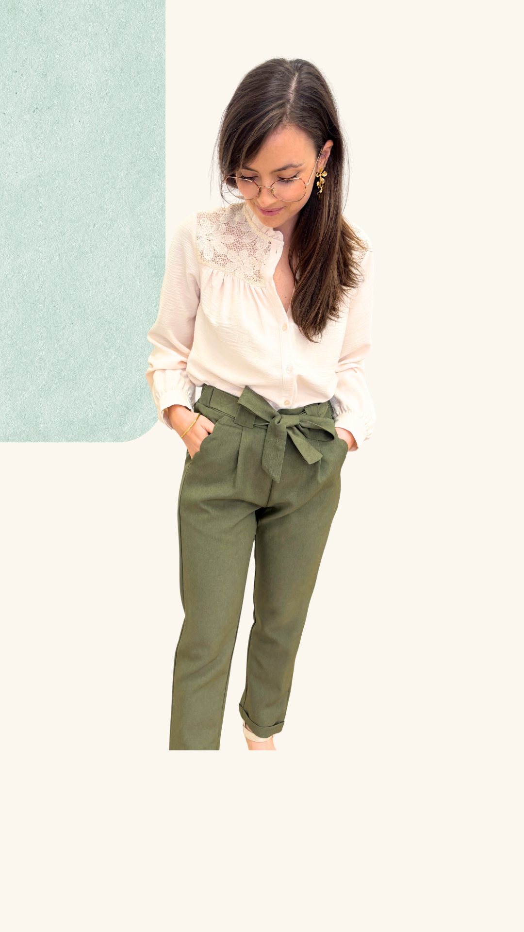 Pantalon Gabriel kaki