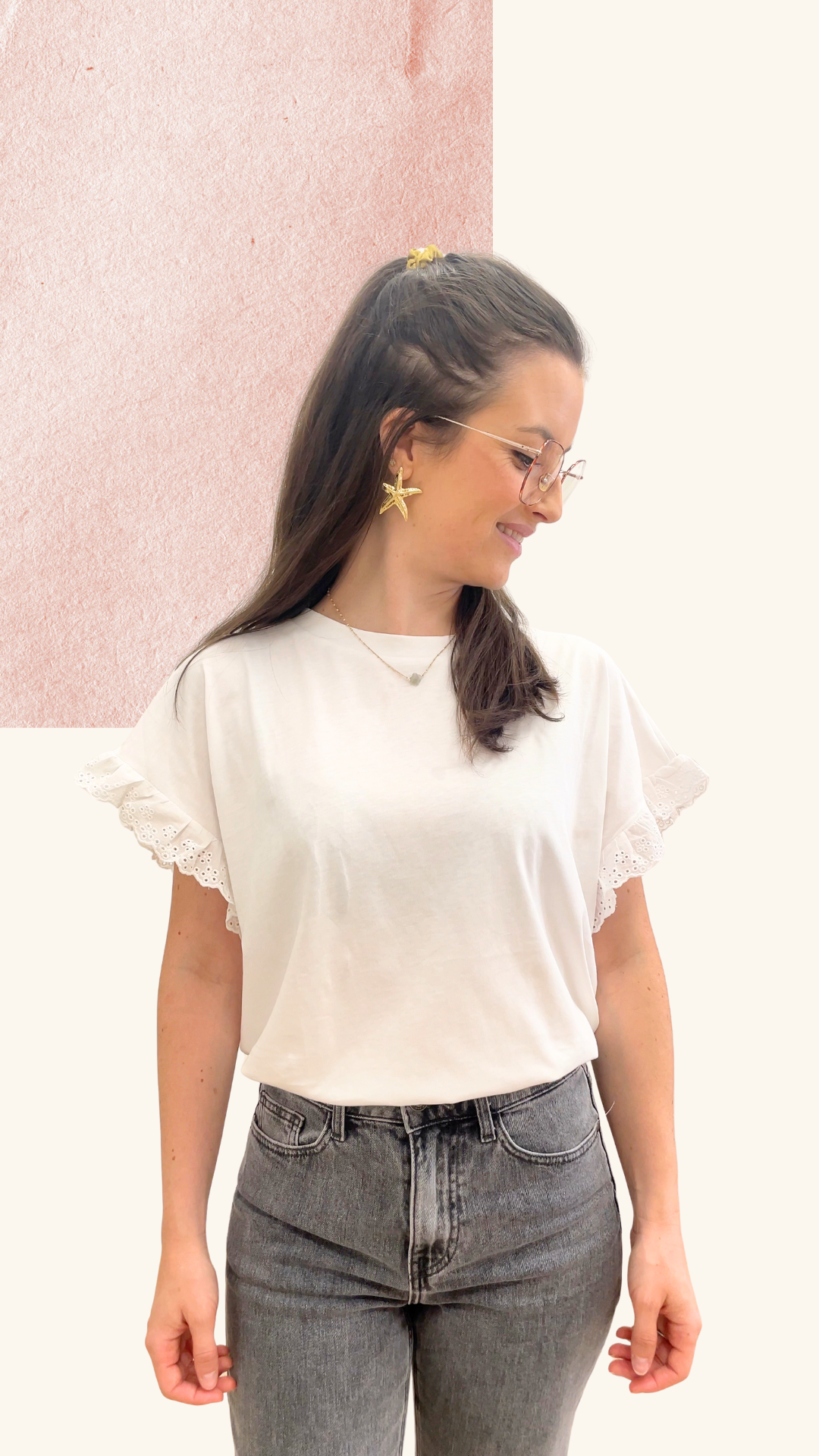 T-shirt Agathe blanc