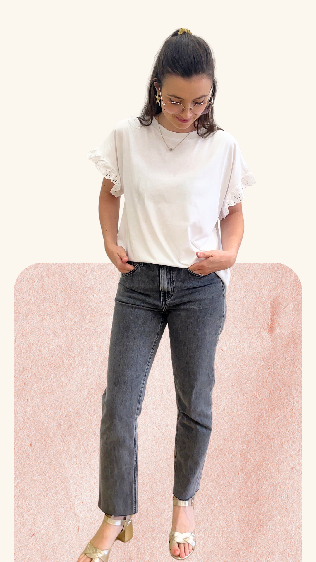 T-shirt Agathe blanc