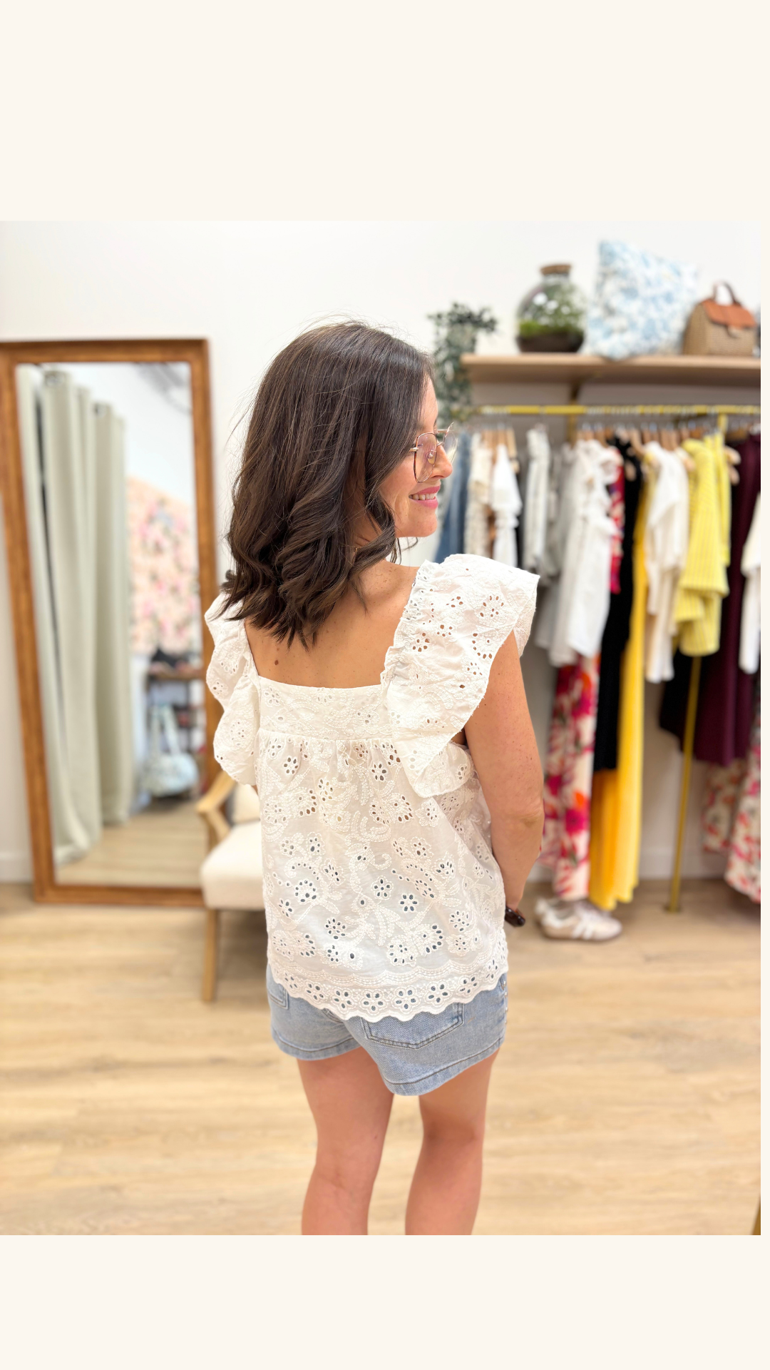 Blouse Castille blanche