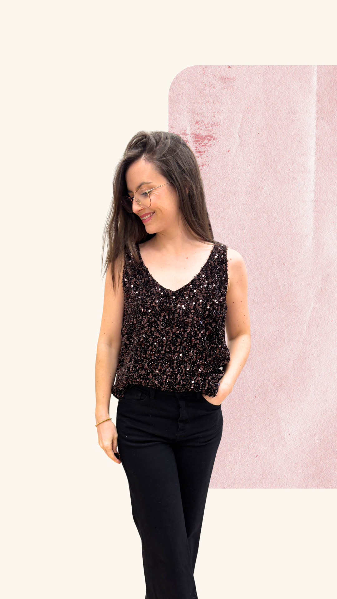 Débardeur Scarlett choco