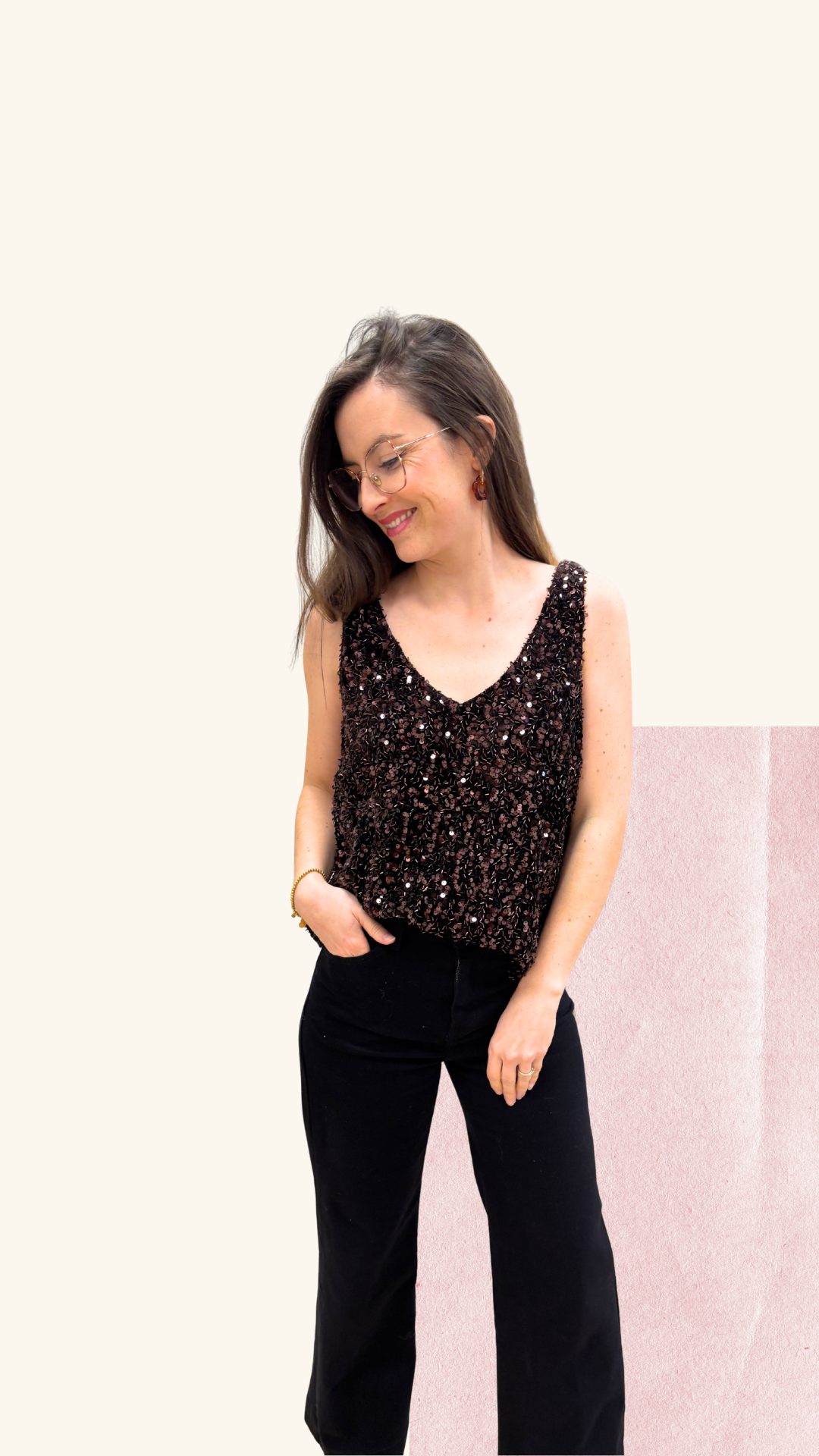 Débardeur Scarlett choco