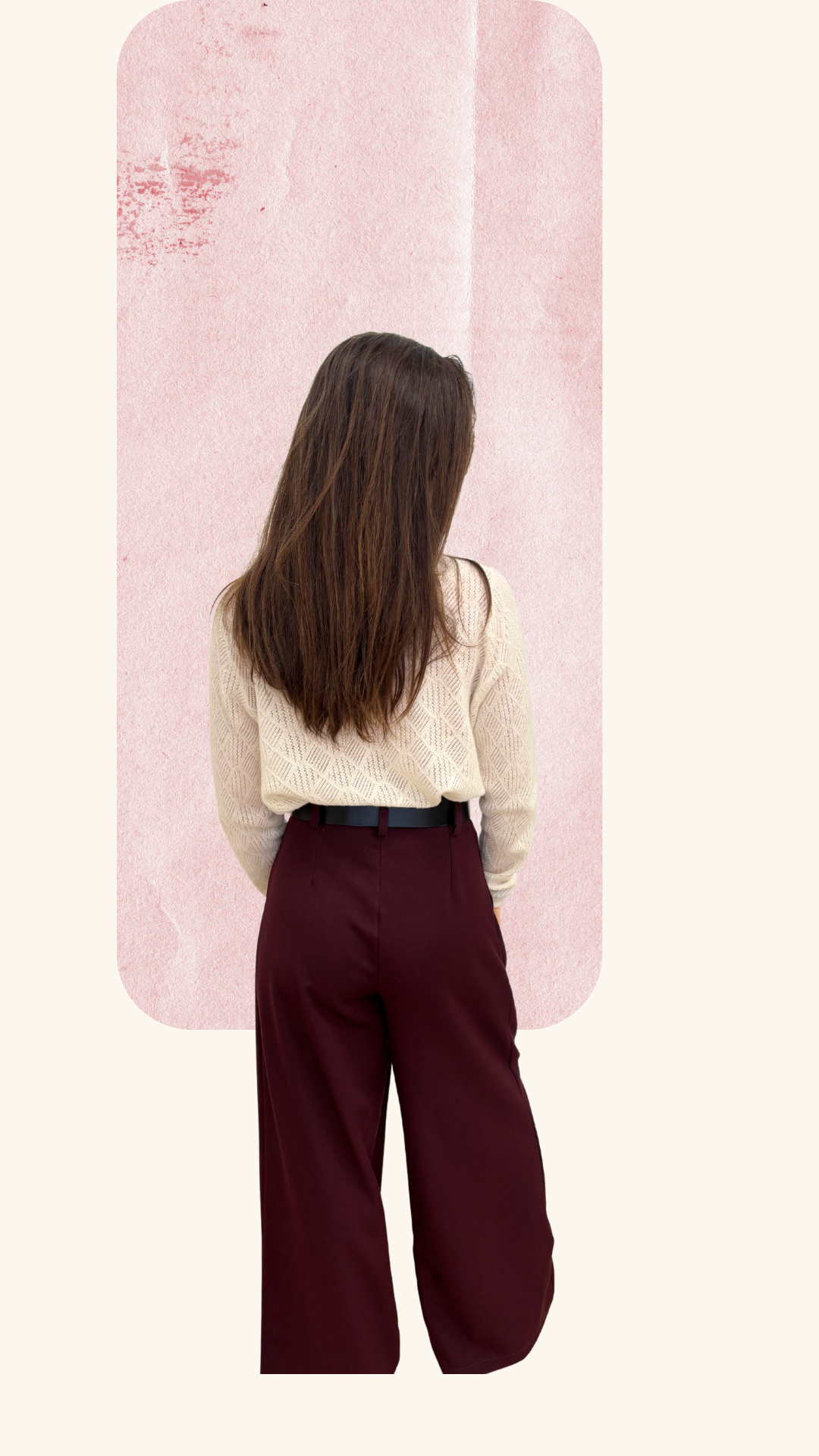 Pantalon David bordeaux