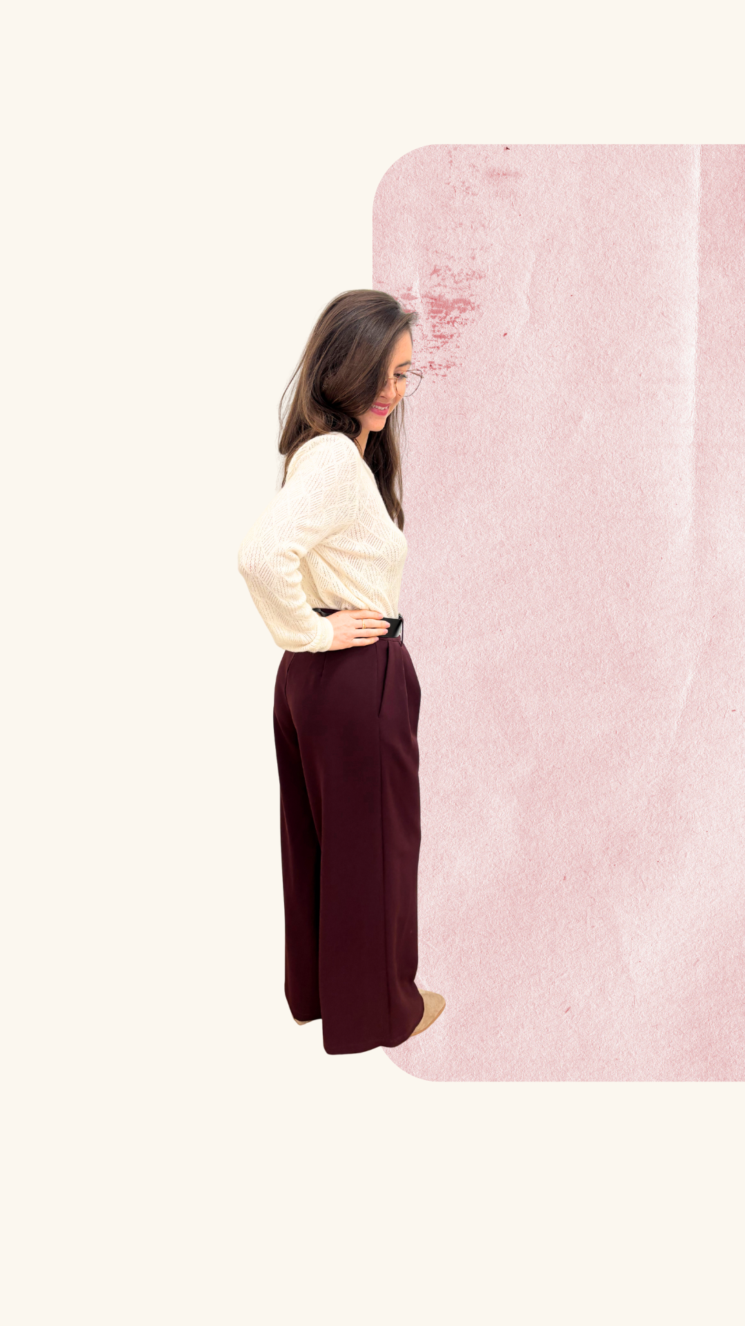 Pantalon David bordeaux