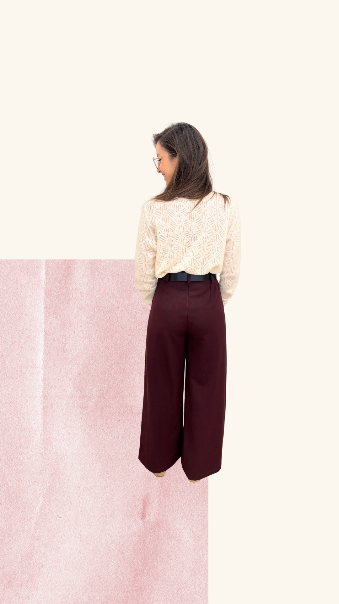 Pantalon David bordeaux