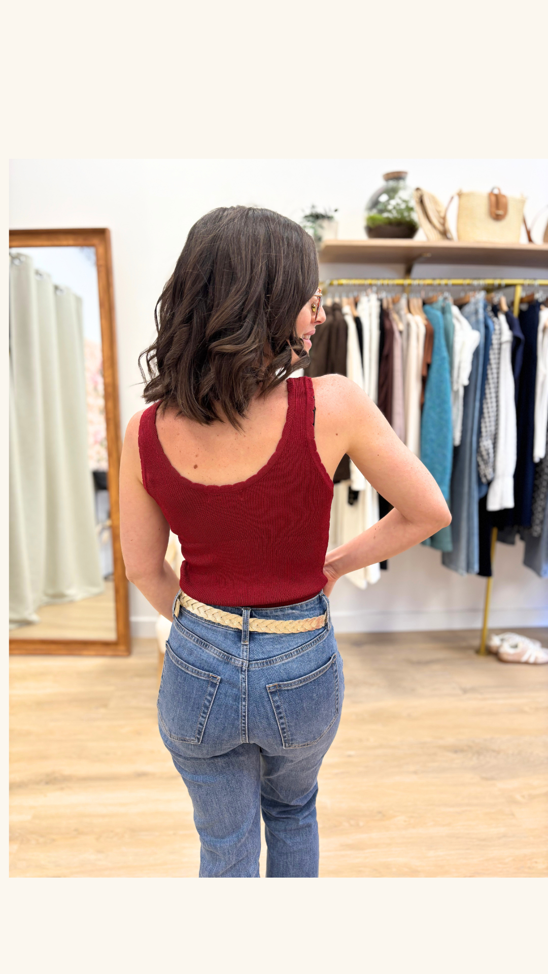 Top Cathy bordeaux