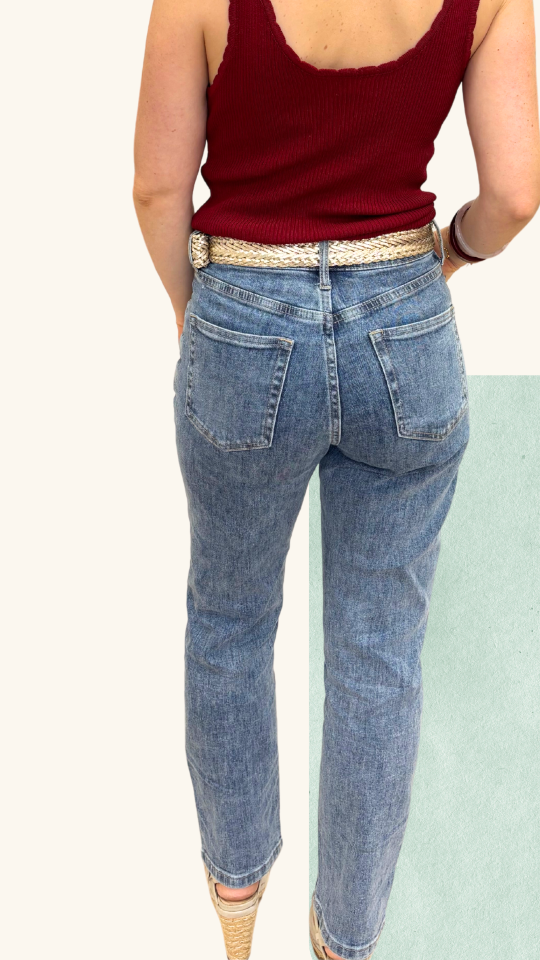 Jean Mila cigarette bleu