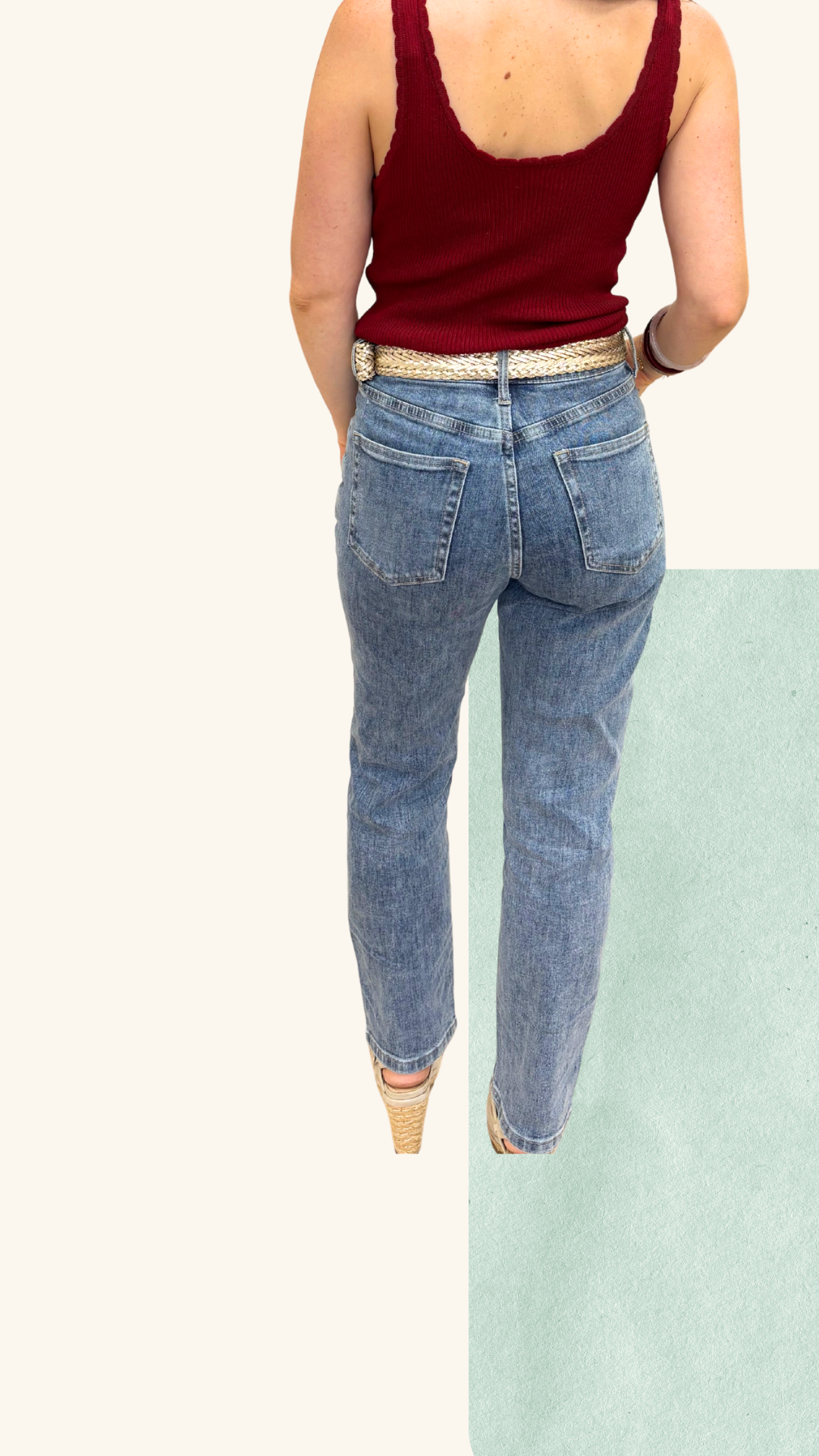 Jean Mila cigarette bleu