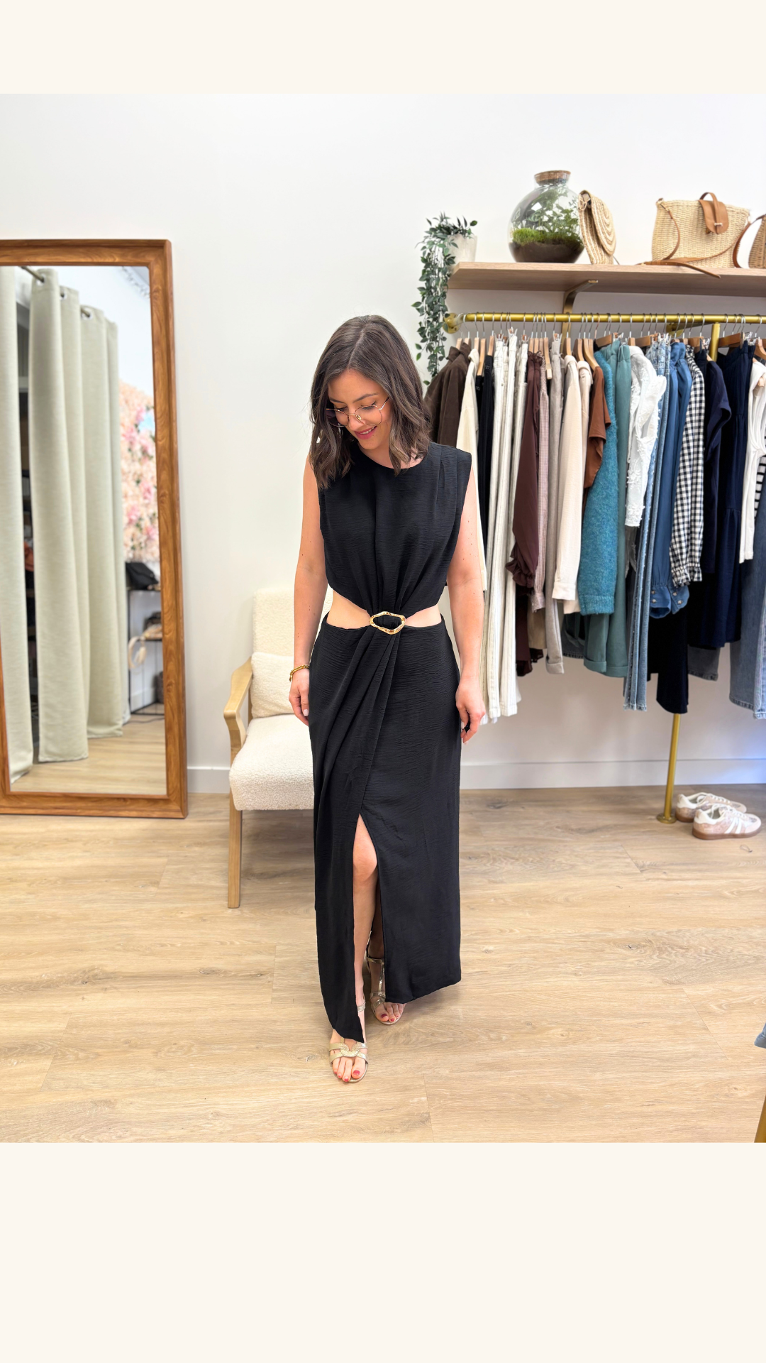 Robe longue Sonia noir