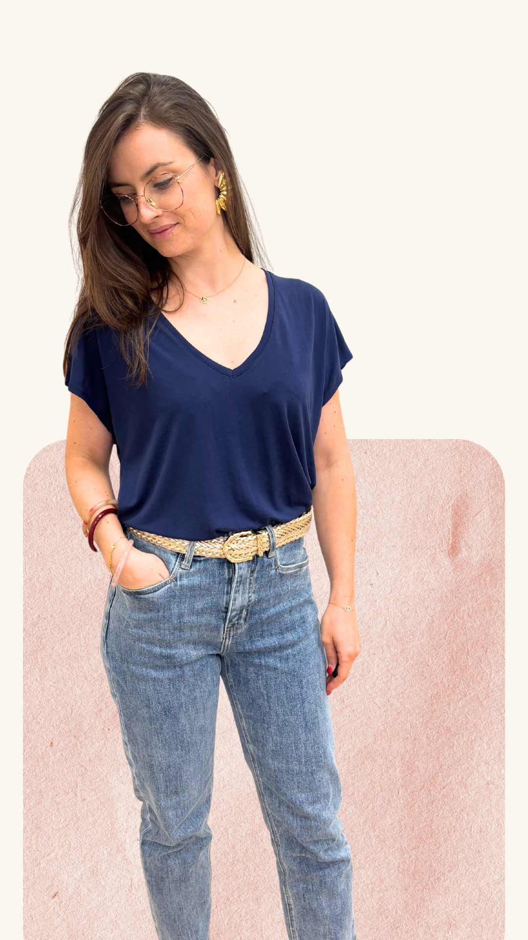 T-shirt Raphaël marine