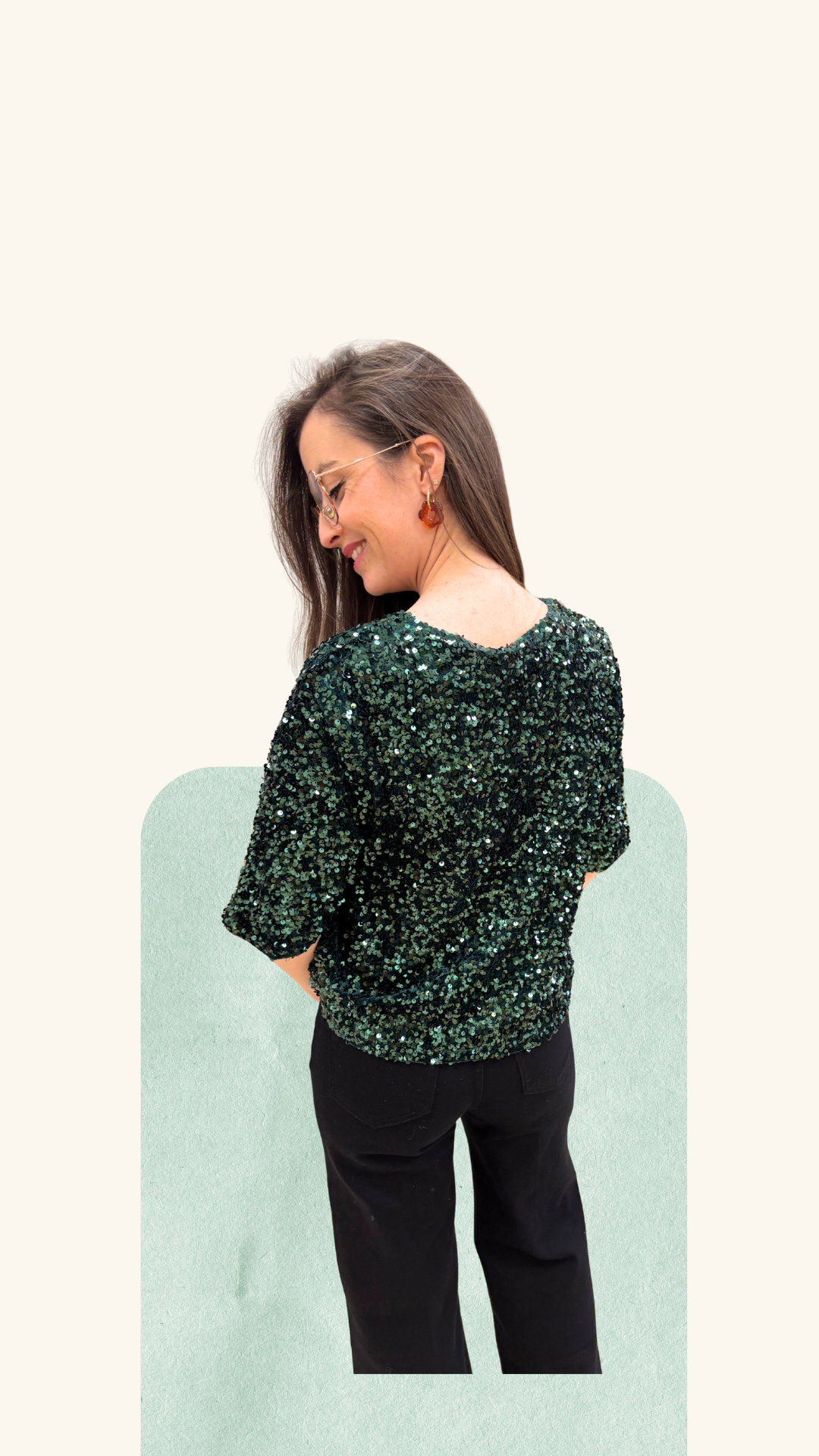 T-shirt Athéna vert