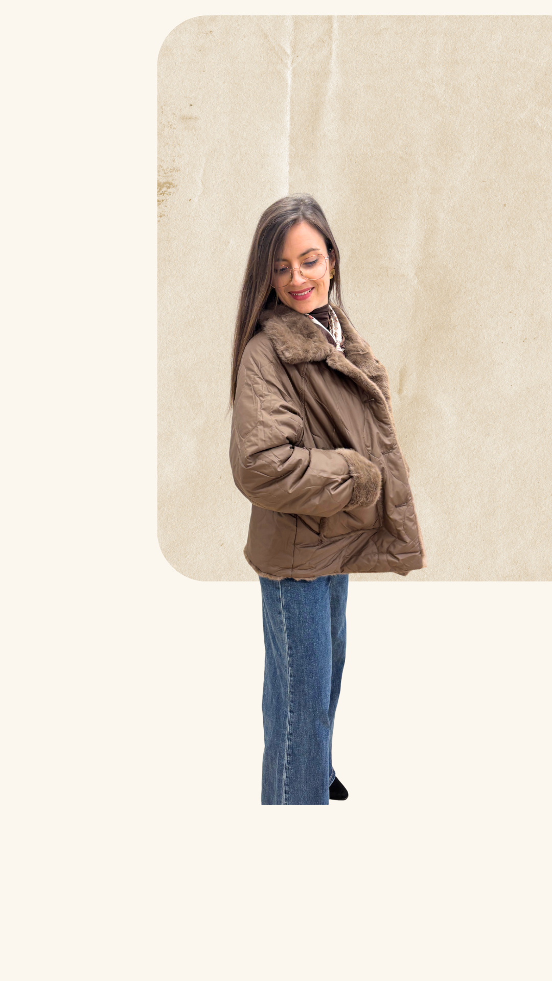 Manteau réversible Pio