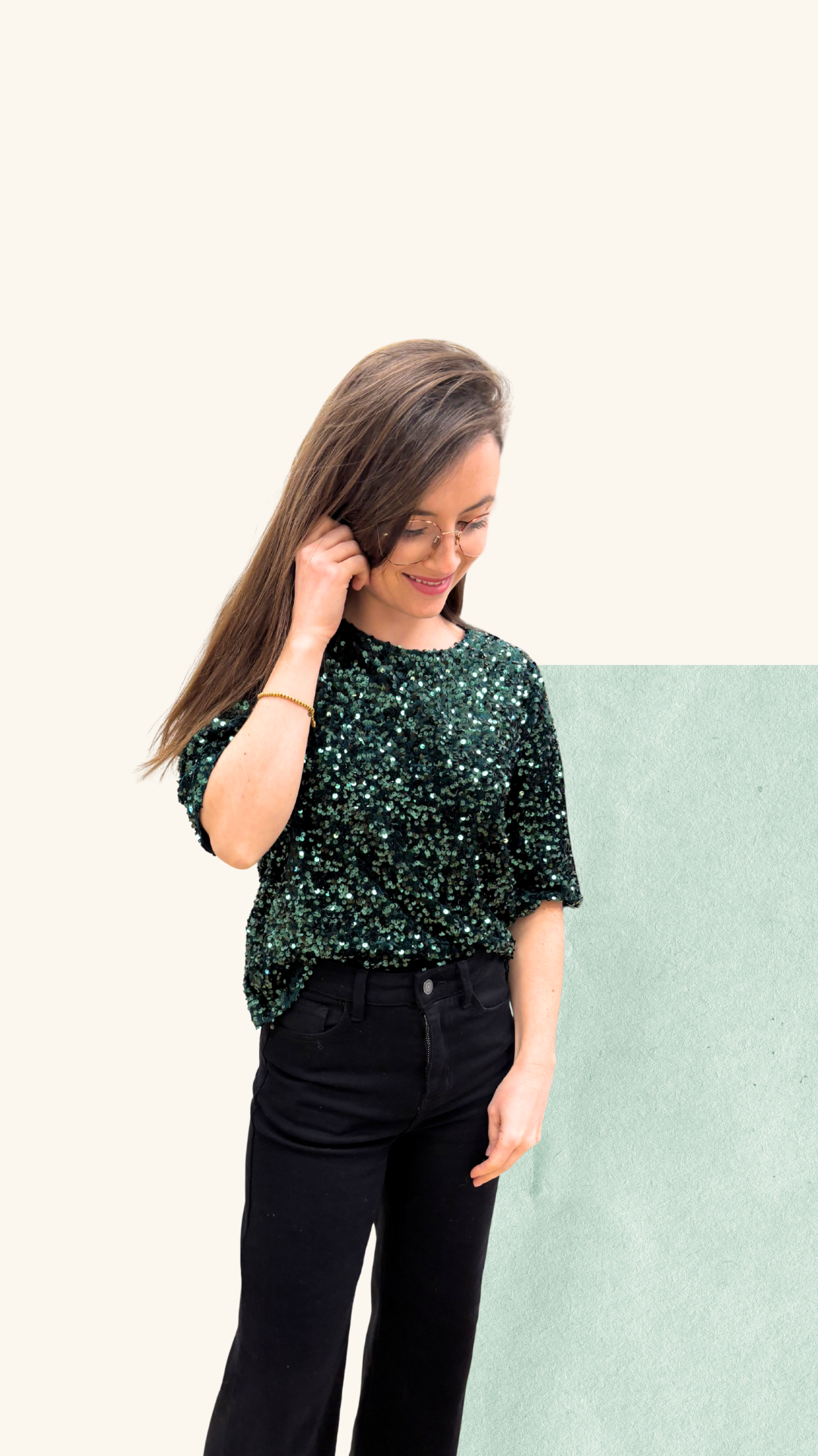 T-shirt Athéna vert