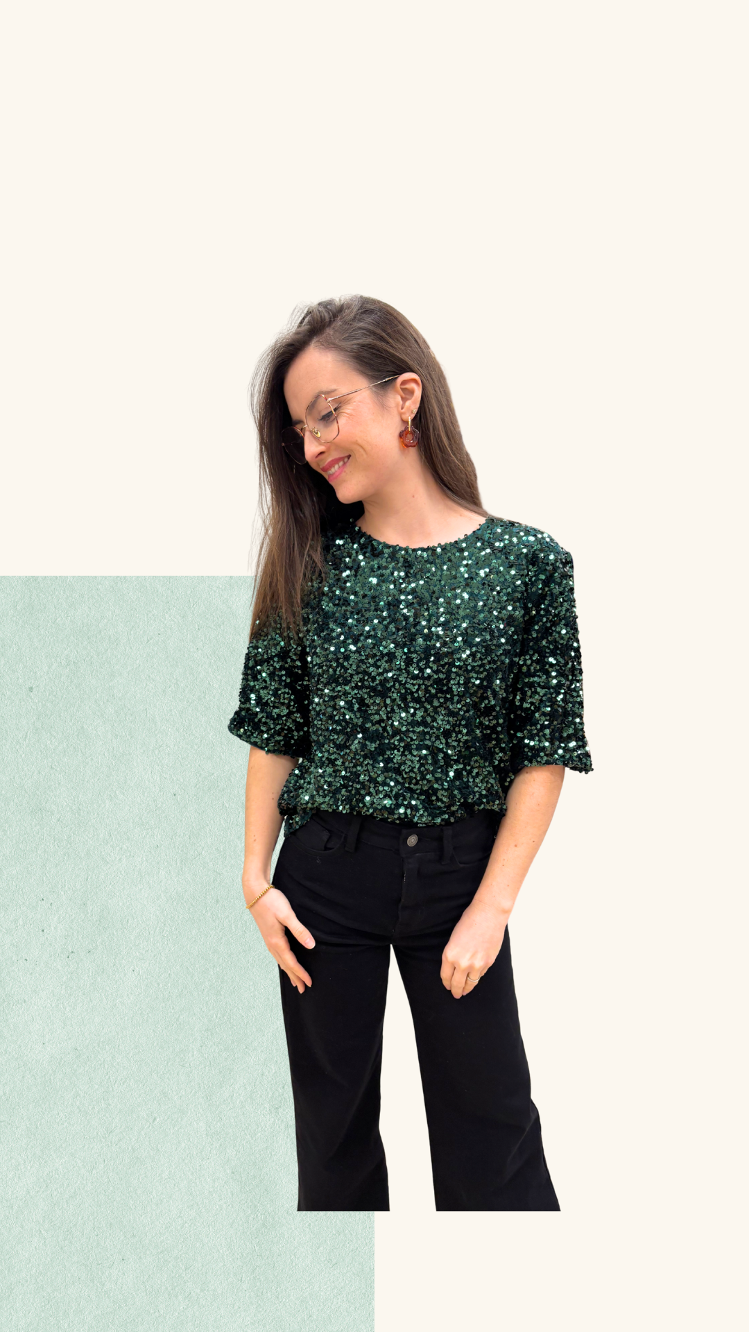 T-shirt Athéna vert