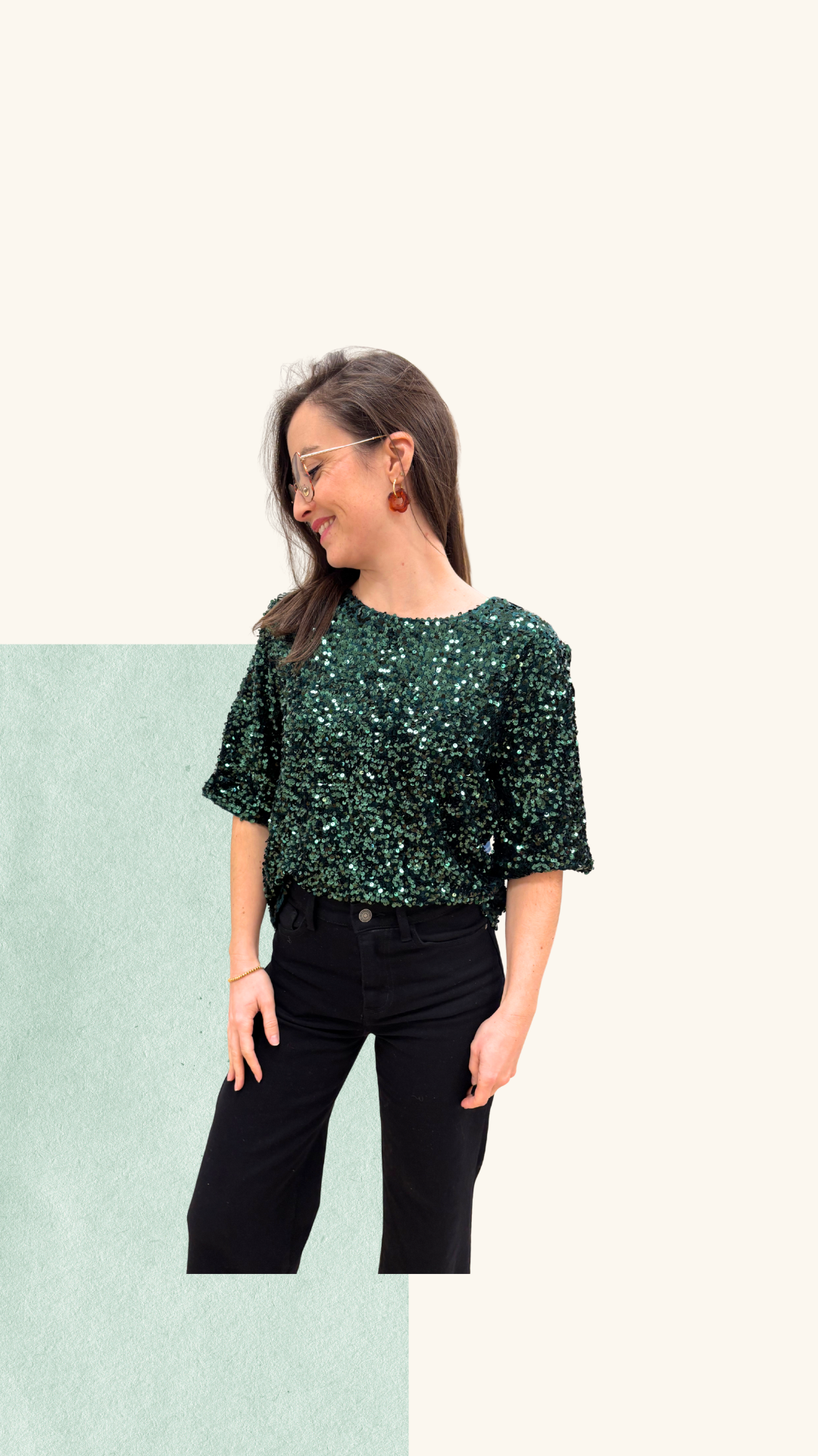 T-shirt Athéna vert