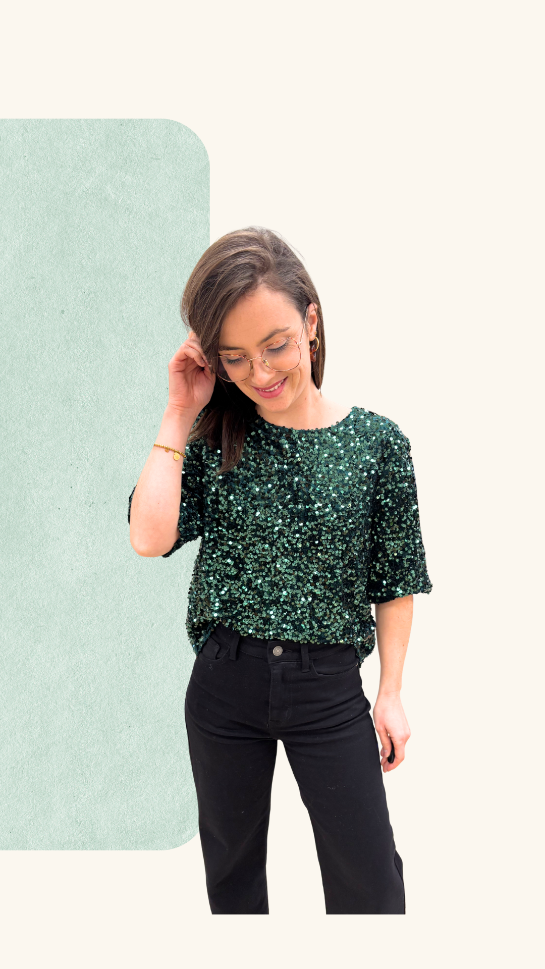 T-shirt Athéna vert