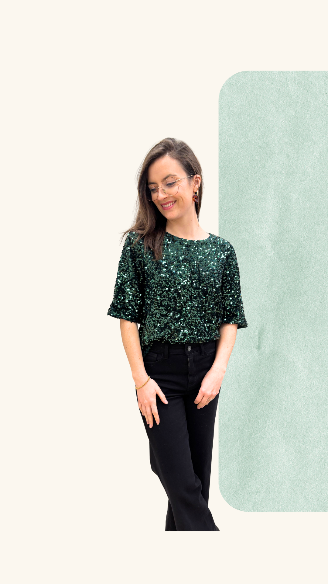 T-shirt Athéna vert